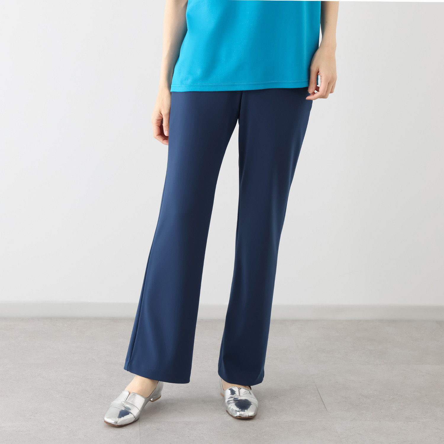 上質ごこち アルディナ はくだけで脚長美人見え 極上ドレープパンツ ＜股下７５ｃｍ＞