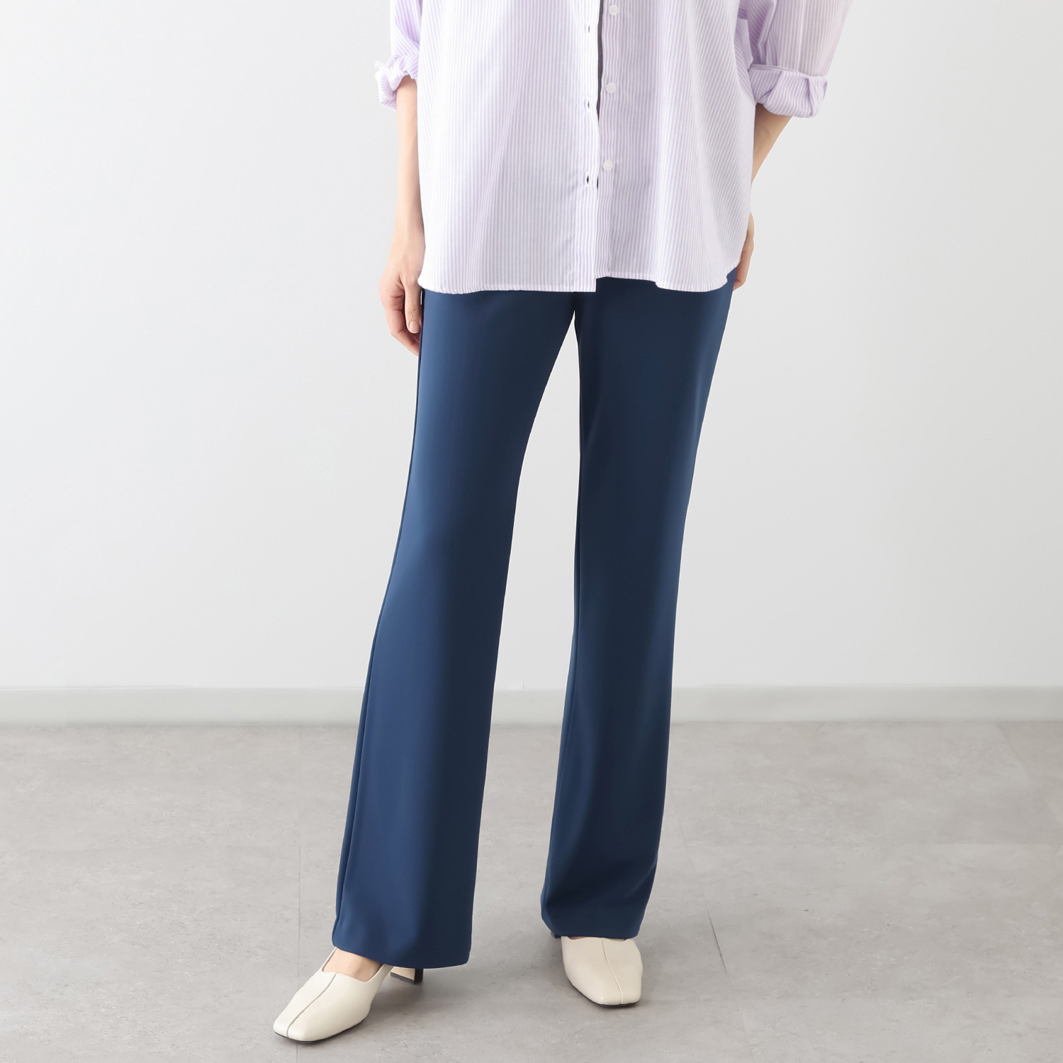 上質ごこち アルディナ はくだけで脚長美人見え 極上ドレープパンツ ＜股下８０ｃｍ＞