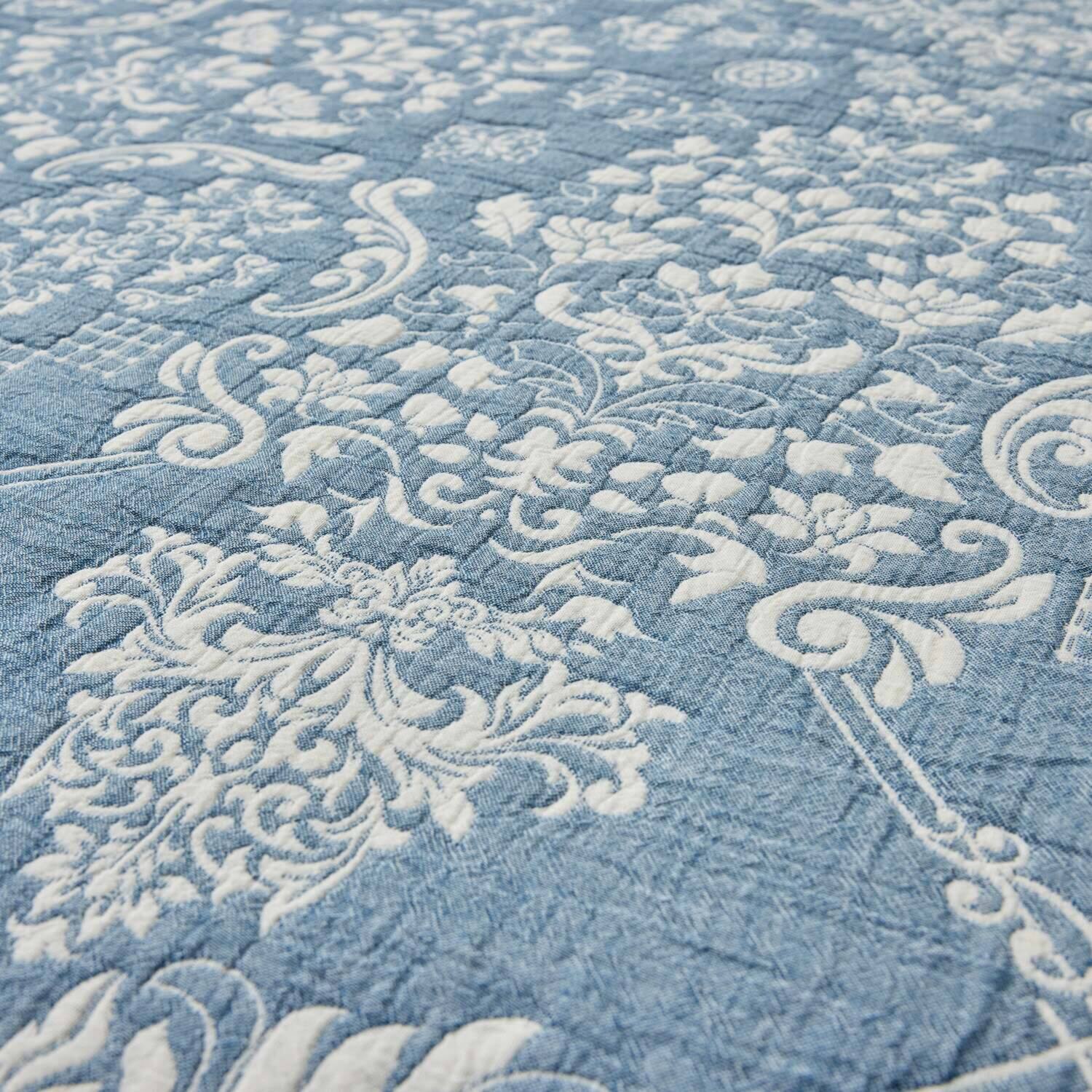 スワトウ刺しゅう協会 認定デザイン 綿１００％ラグ ＜１９０×１９０ｃｍ＞