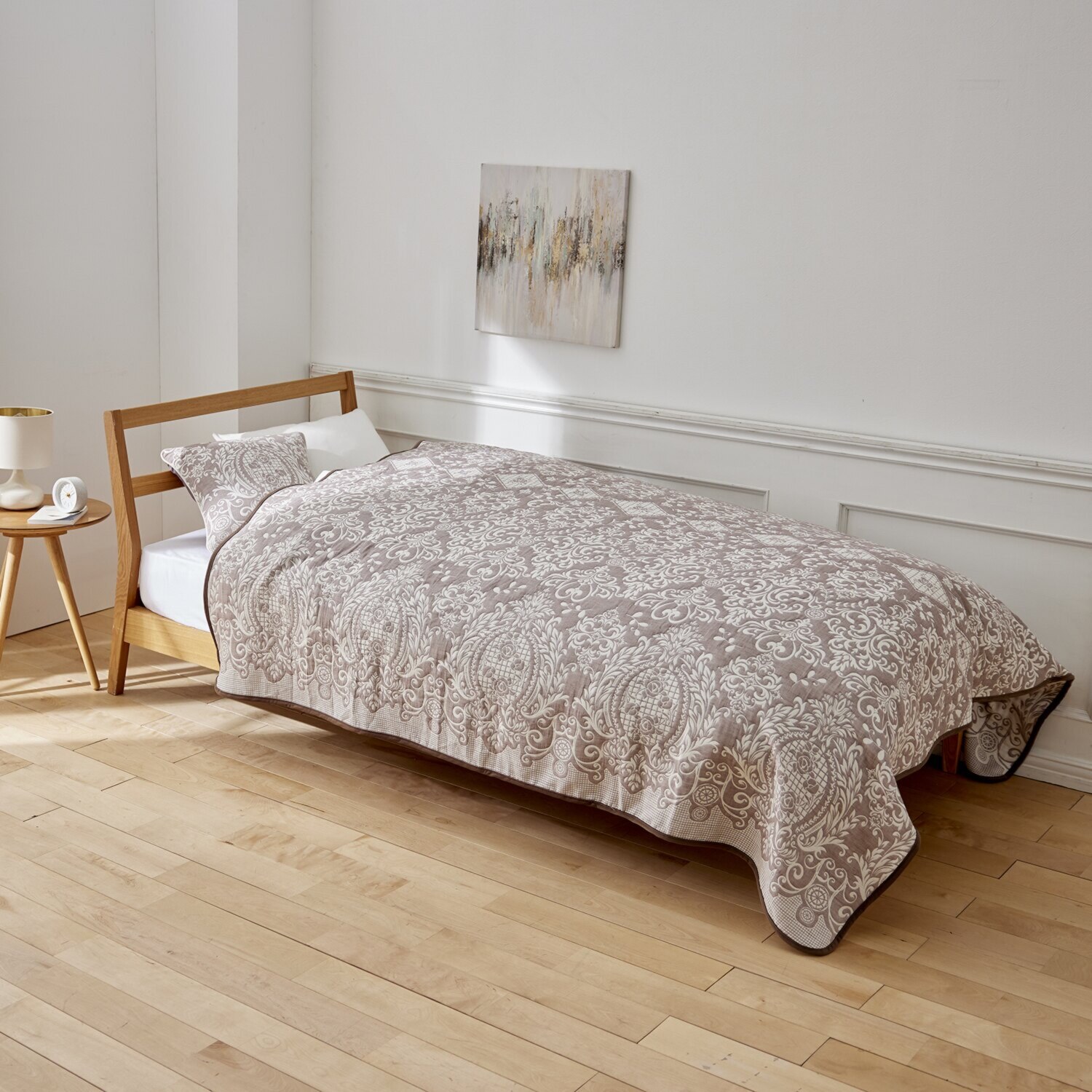 スワトウ刺しゅう協会 認定デザイン マルチカバー ＜１９０×１９０ｃｍ＞