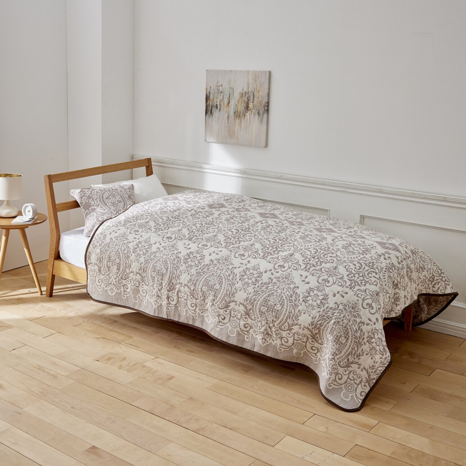 スワトウ刺しゅう協会 認定デザイン マルチカバー ＜１９０×１９０ｃｍ＞