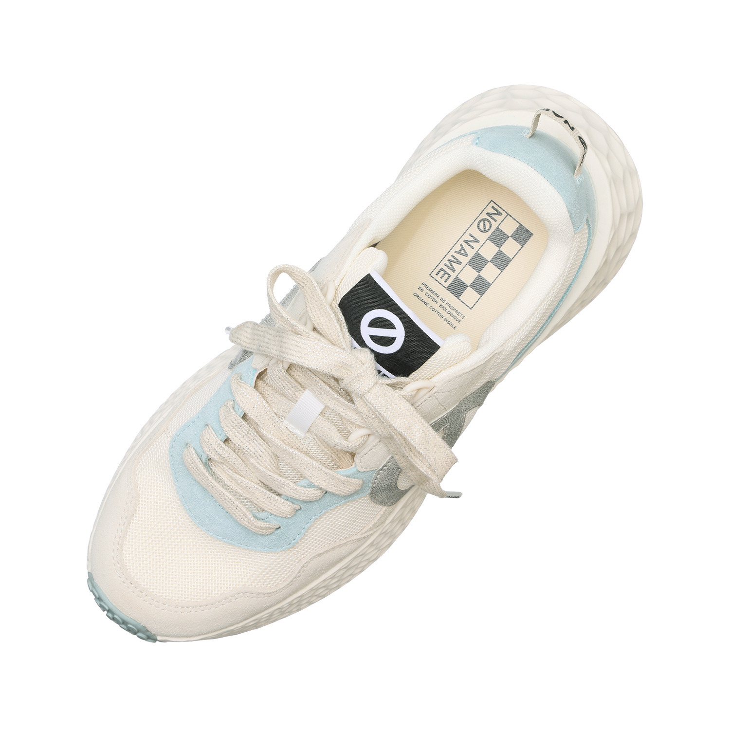 ノーネーム 牛革スエード 配色スニーカー “カーター”