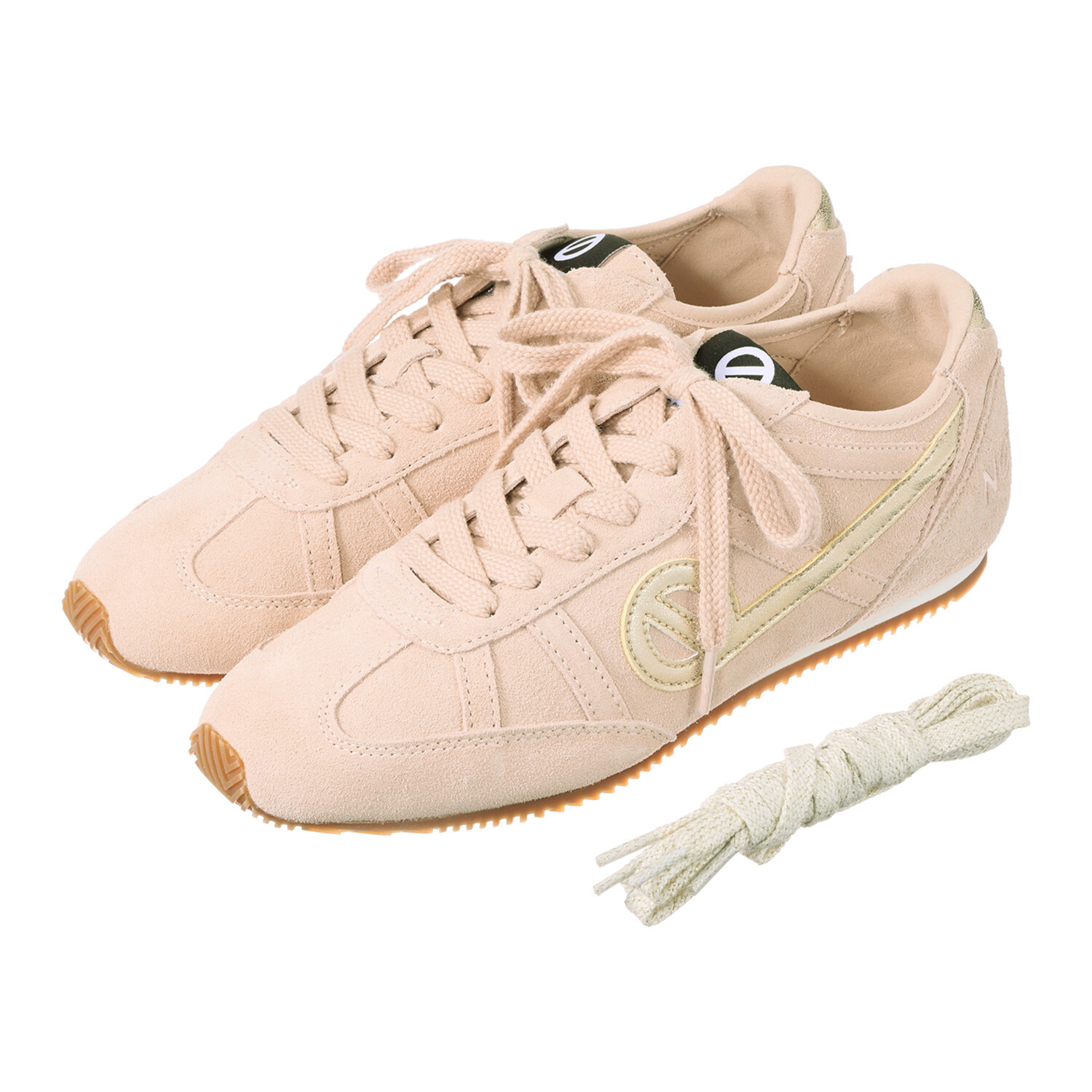 ノーネーム 牛革スエード ローソールスニーカー