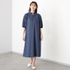 ２１２キッチンストア すっきりシルエット 包みボタン ワンピース