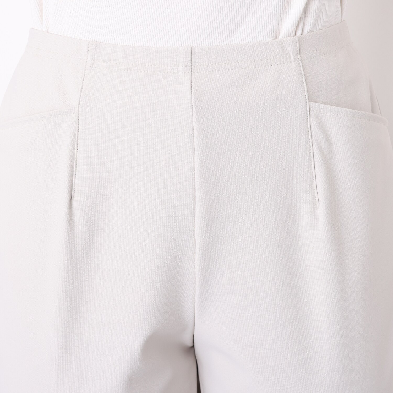 ピーツー 接触冷感・吸水速乾 多機能ストレッチ ゆったりすっきり アンクルパンツ ＜股下６４ｃｍ＞