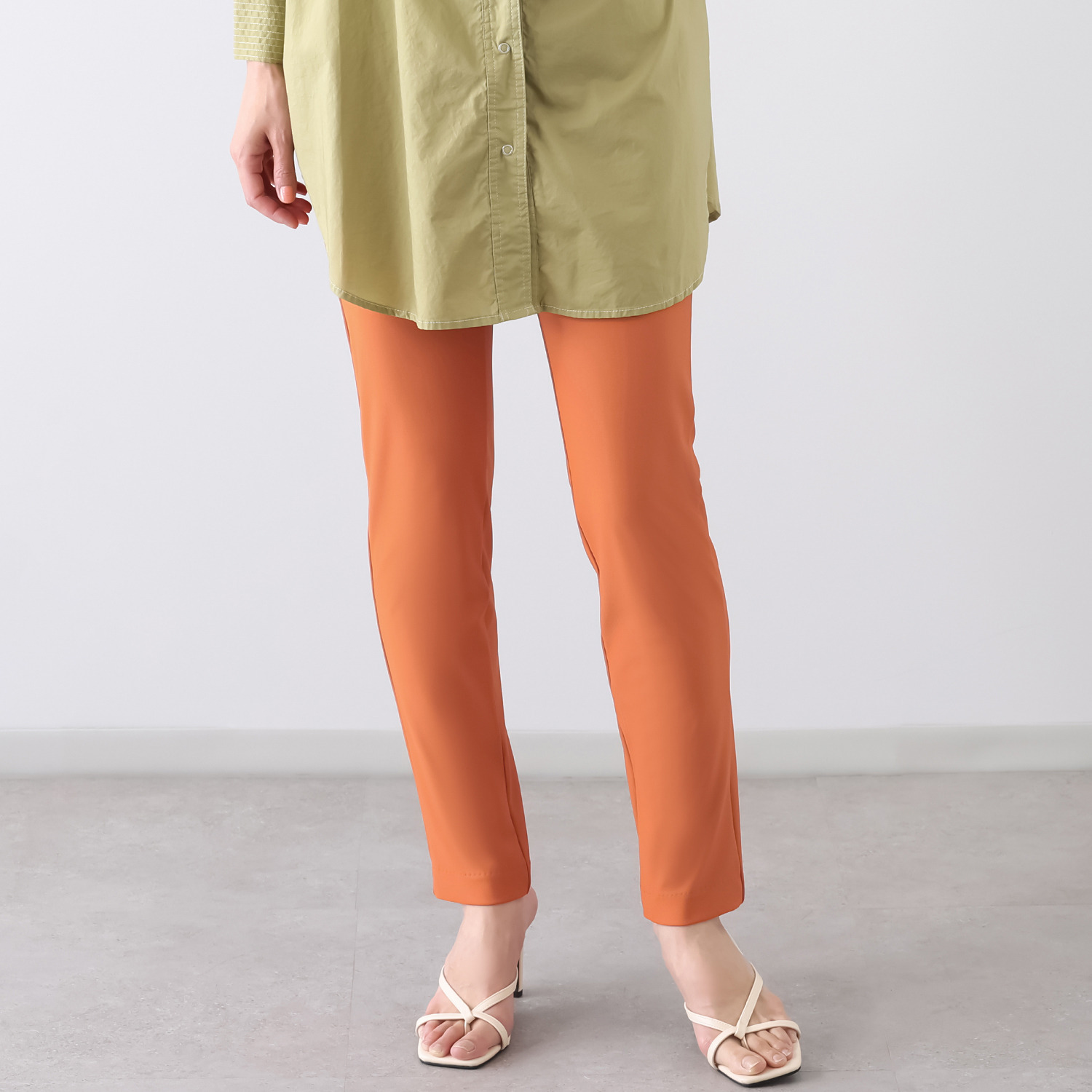 ピーツー 接触冷感・吸水速乾 多機能ストレッチ スリムパンツ ＜股下７２ｃｍ＞