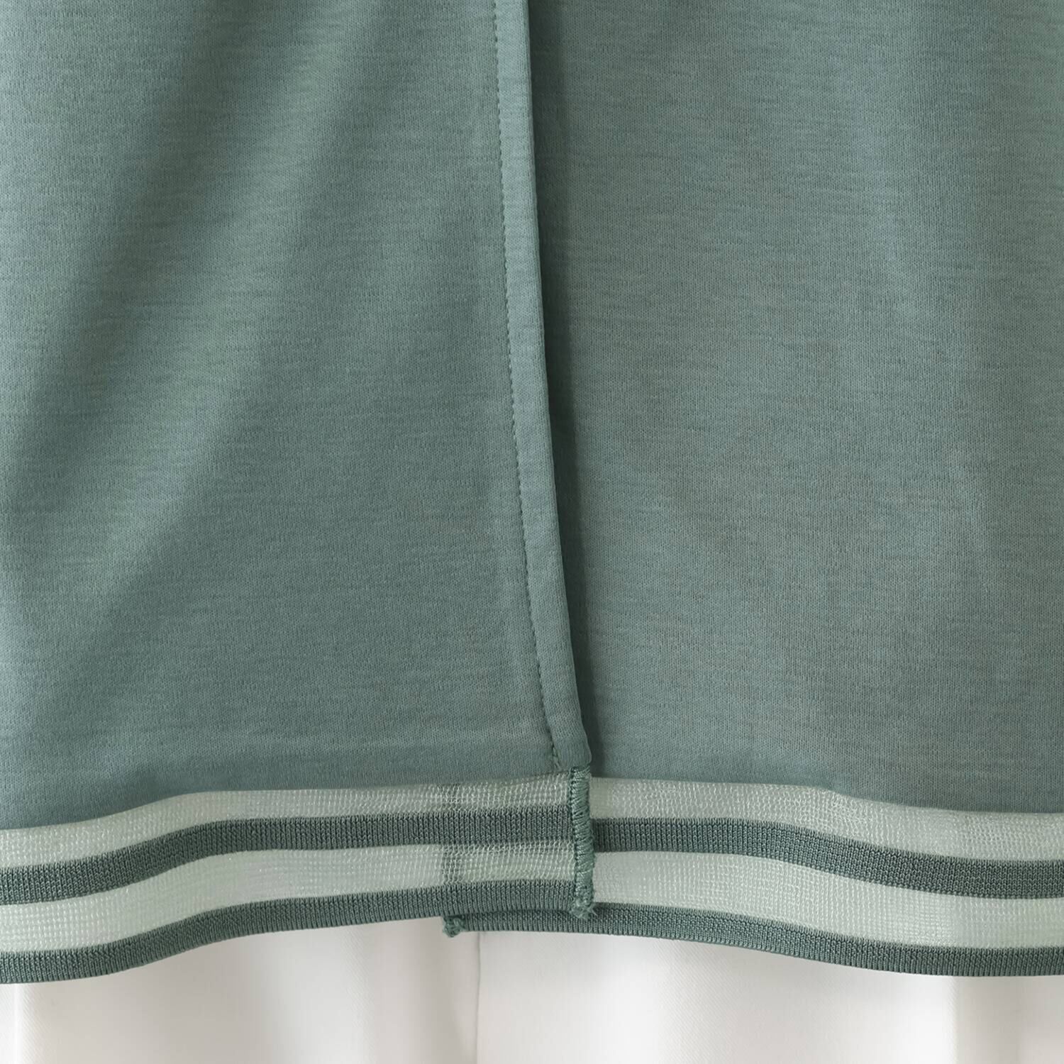 バーチ　ドゥエ 接触冷感 ギザ超長綿ブレンド シルケットスムース 裾シアーボーダージレ