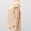 メリオン フランス高級生地メーカー キャリーマン社製 多機能素材使用 フレンチスリーブ プルオーバー