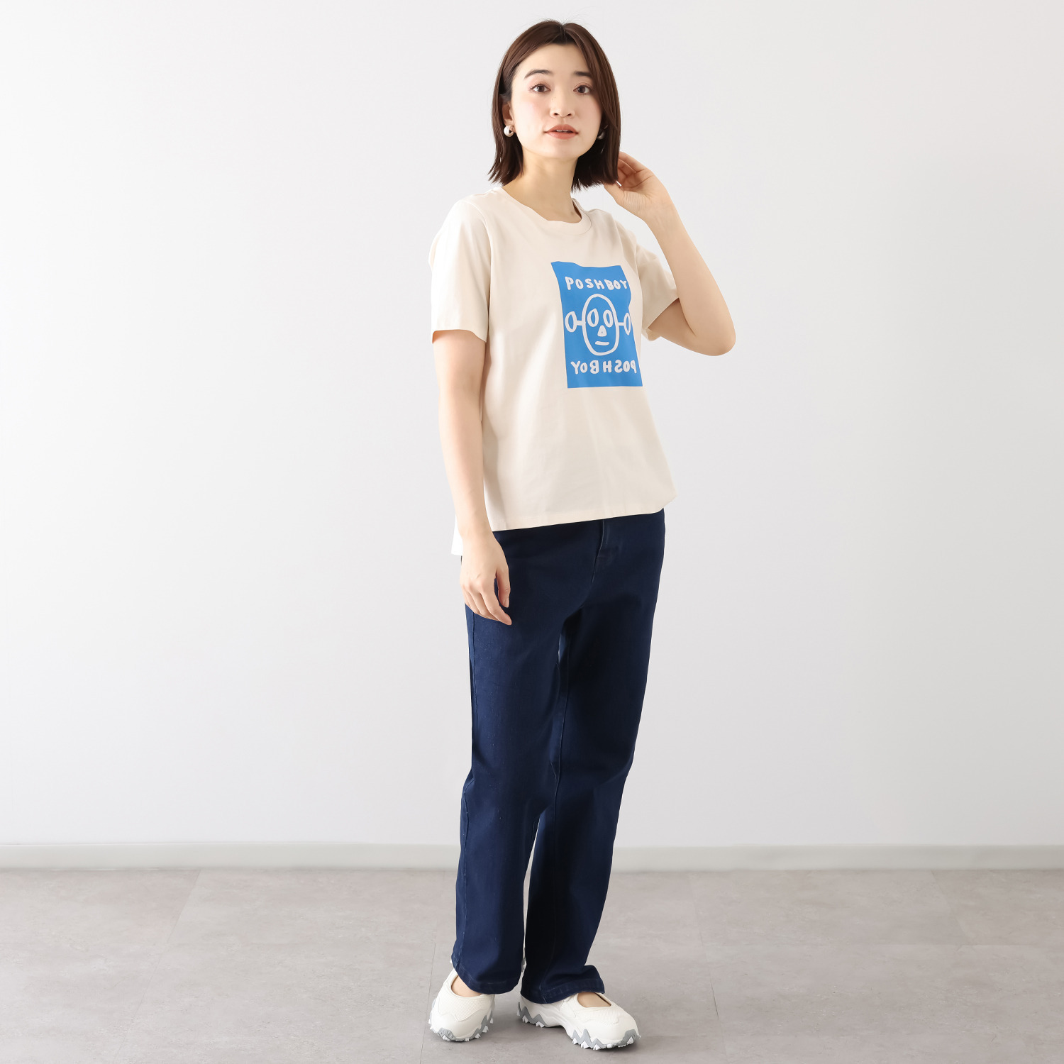 ポッシュボーイ コットン１００％ アートグラフィック プリントプルオーバー