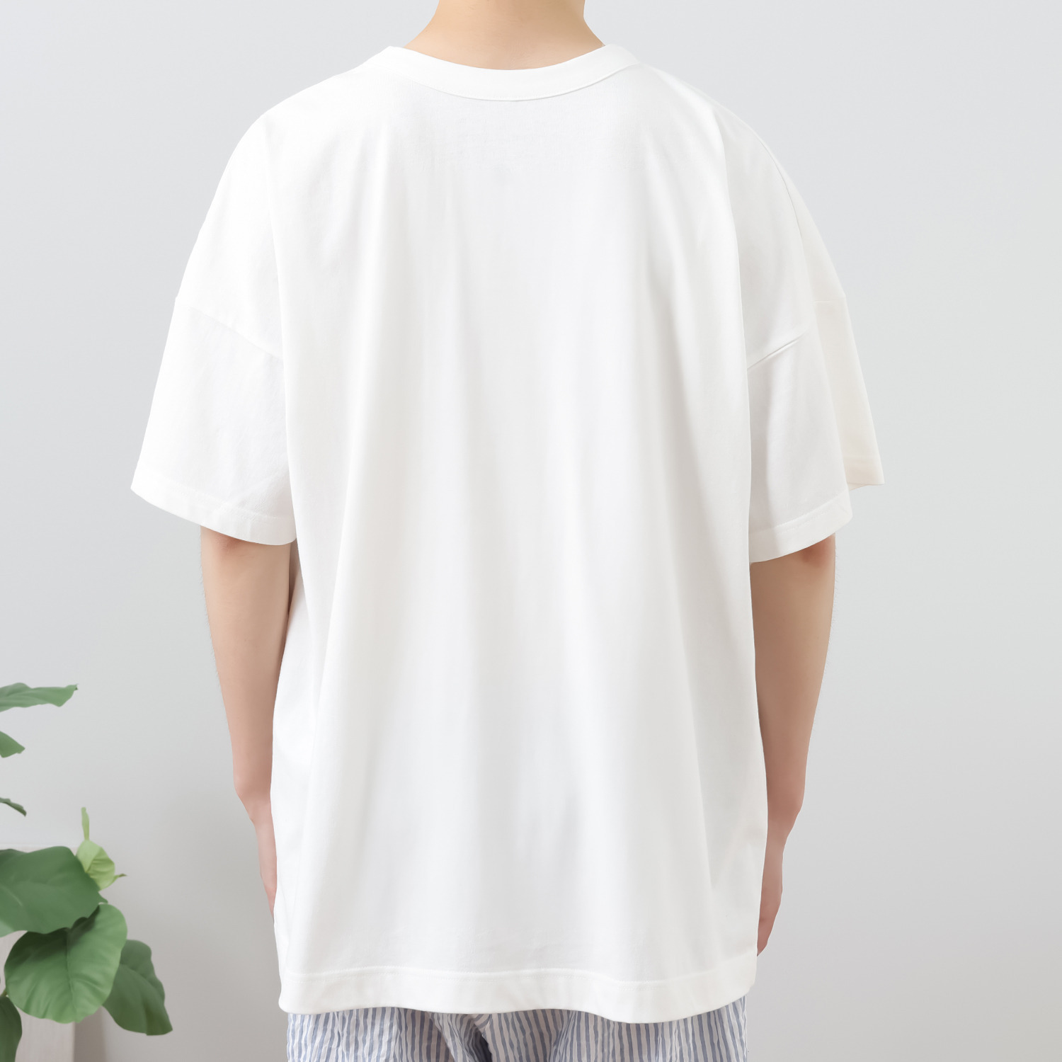 ナルエー オーバーＴシャツ＆ 綿混シャーリングボイル ハーフパンツ ＜メンズ＞