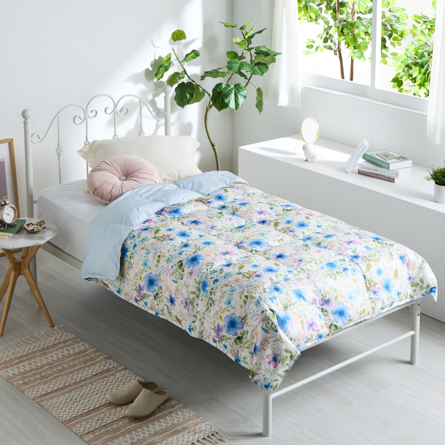 ｎｉｓｈｉｋａｗａ ポーランド産ダウン 防ダニ・抗菌・洗える ふわふわダウンケット ＜クイーン＞