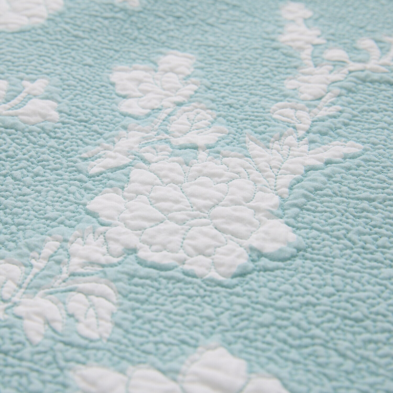 ラ・コトンメルル 綿が気持ちいい マスカットスカラップ キルトマルチカバー ＜１９０×２７０ｃｍ＞