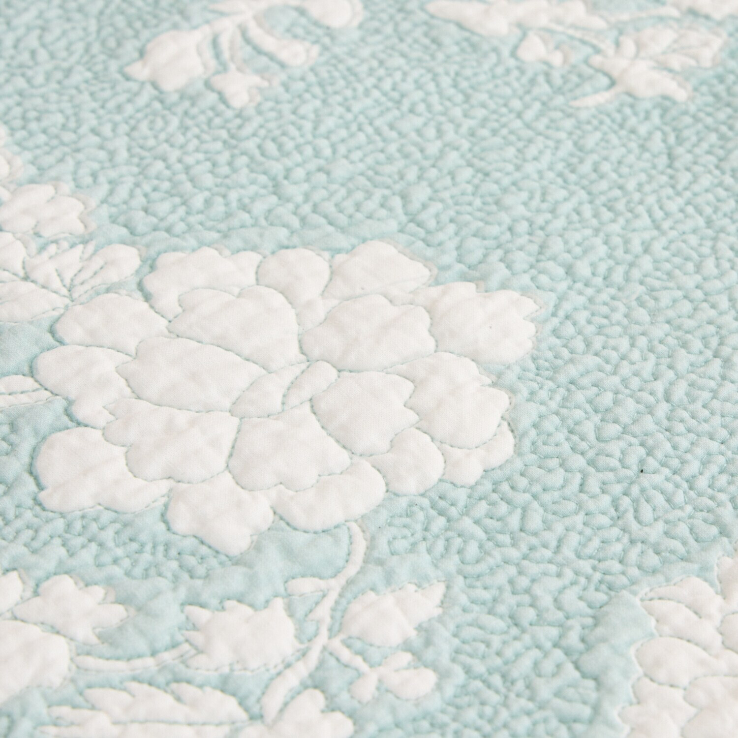 ラ・コトンメルル 綿が気持ちいい マスカットスカラップ キルトロングマット ＜５０×２４０ｃｍ＞