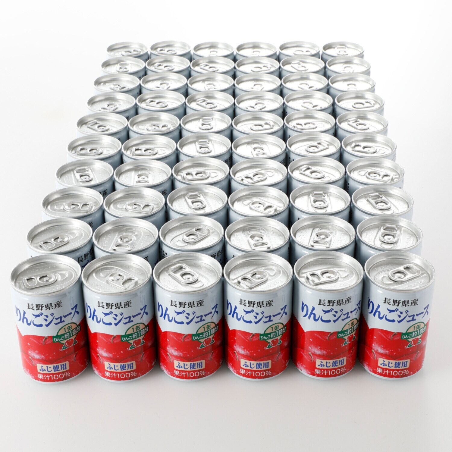 ふじ限定！ 信州産１００％ストレート りんごジュース ＜６０缶セット＞