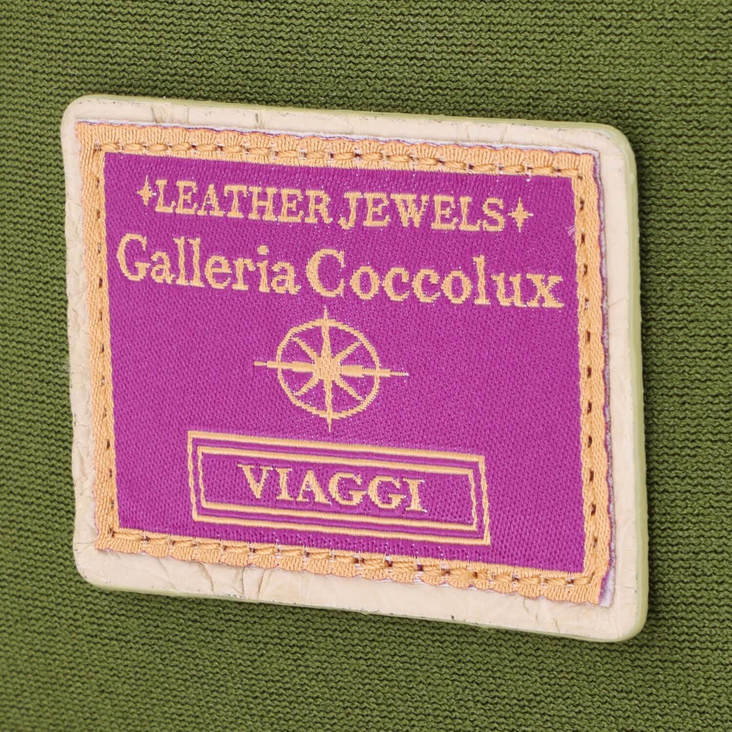 レザージュエルズ ギャレリア　ココリュクス ネオプレーン＆クロコ ベルトデザイン ２ウェイミニトートバッグ