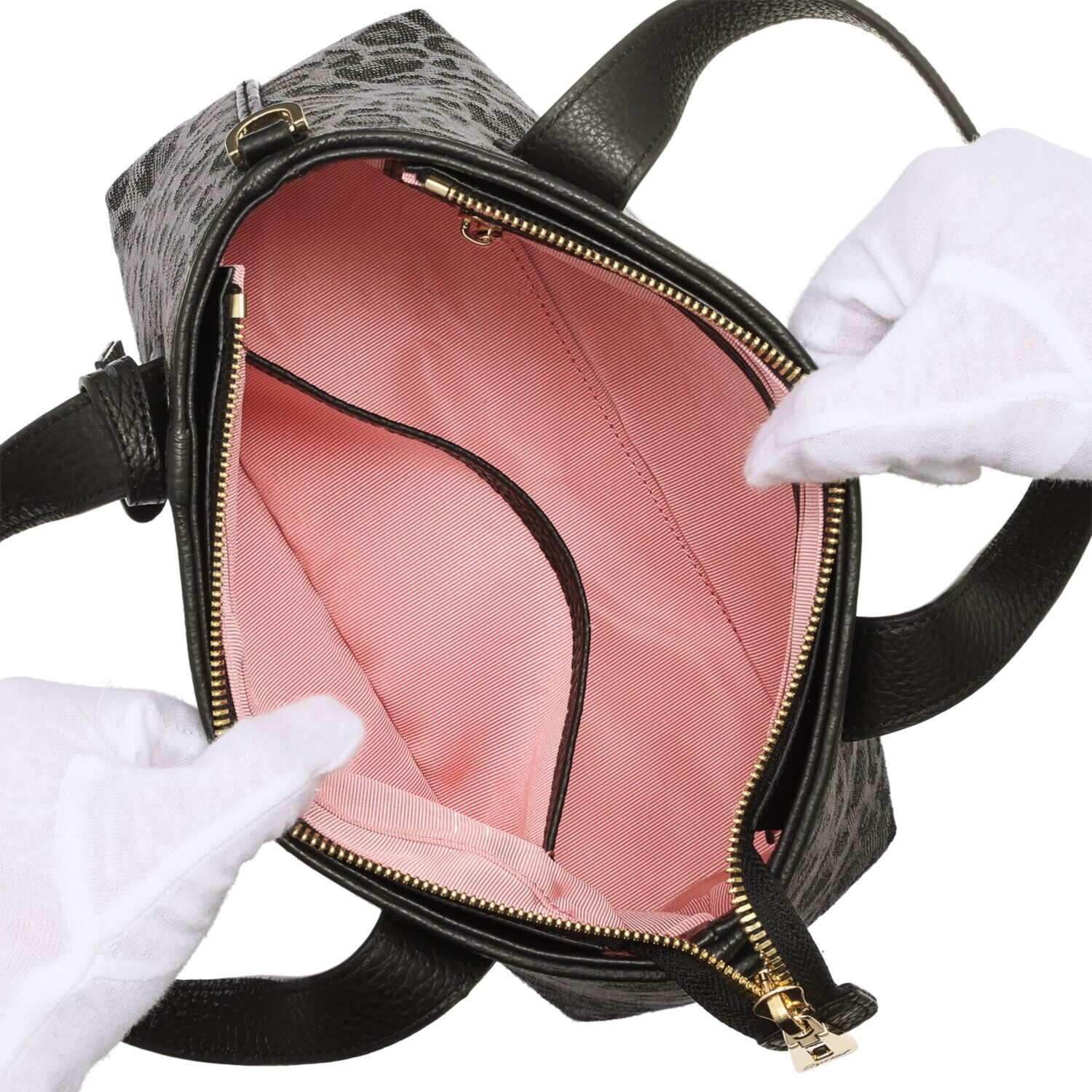 レザージュエルズ ギャレリア　ココリュクス ホースヘアブレイド レオパード ２ウェイ デイリートートバッグ