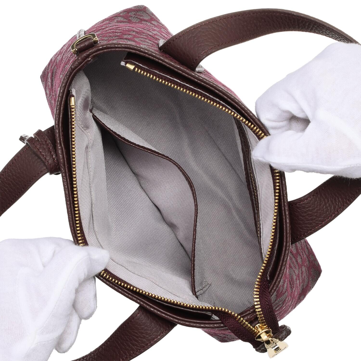 レザージュエルズ ギャレリア　ココリュクス ホースヘアブレイド レオパード ２ウェイ デイリートートバッグ