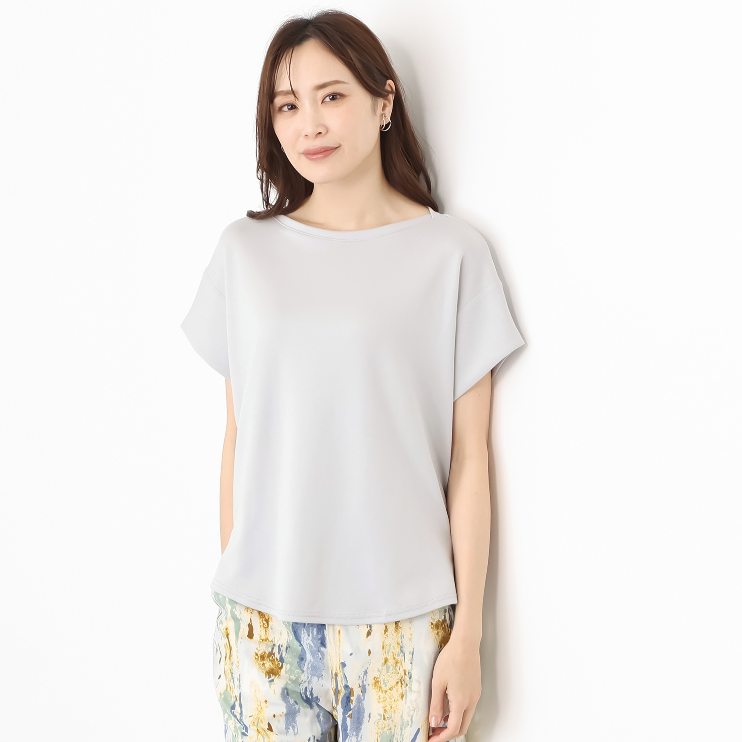 ココンライフ　ドゥ ＵＶカット サラッとモダール混 変形スリーブ デザインプルオーバー