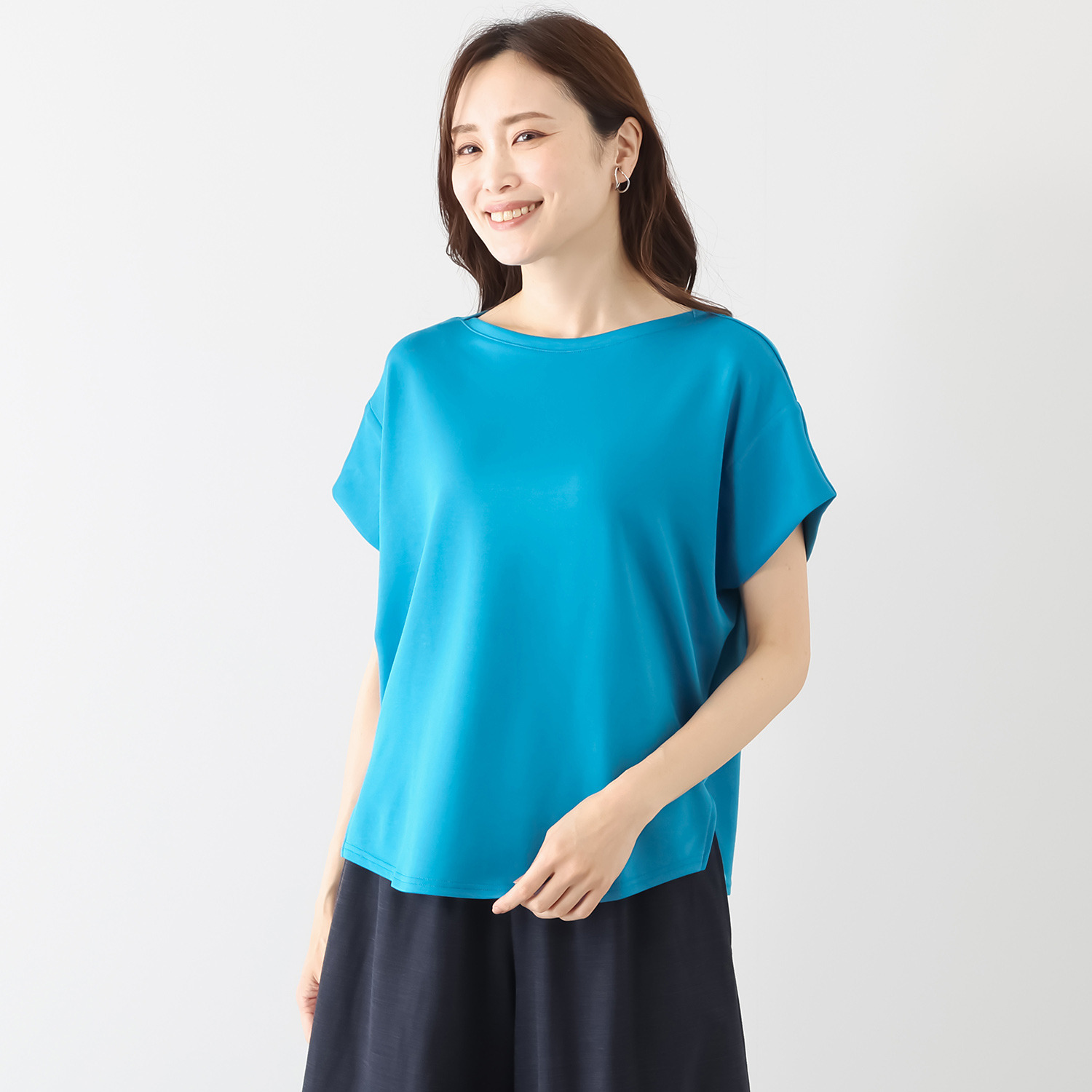 ココンライフ　ドゥ ＵＶカット サラッとモダール混 変形スリーブ デザインプルオーバー