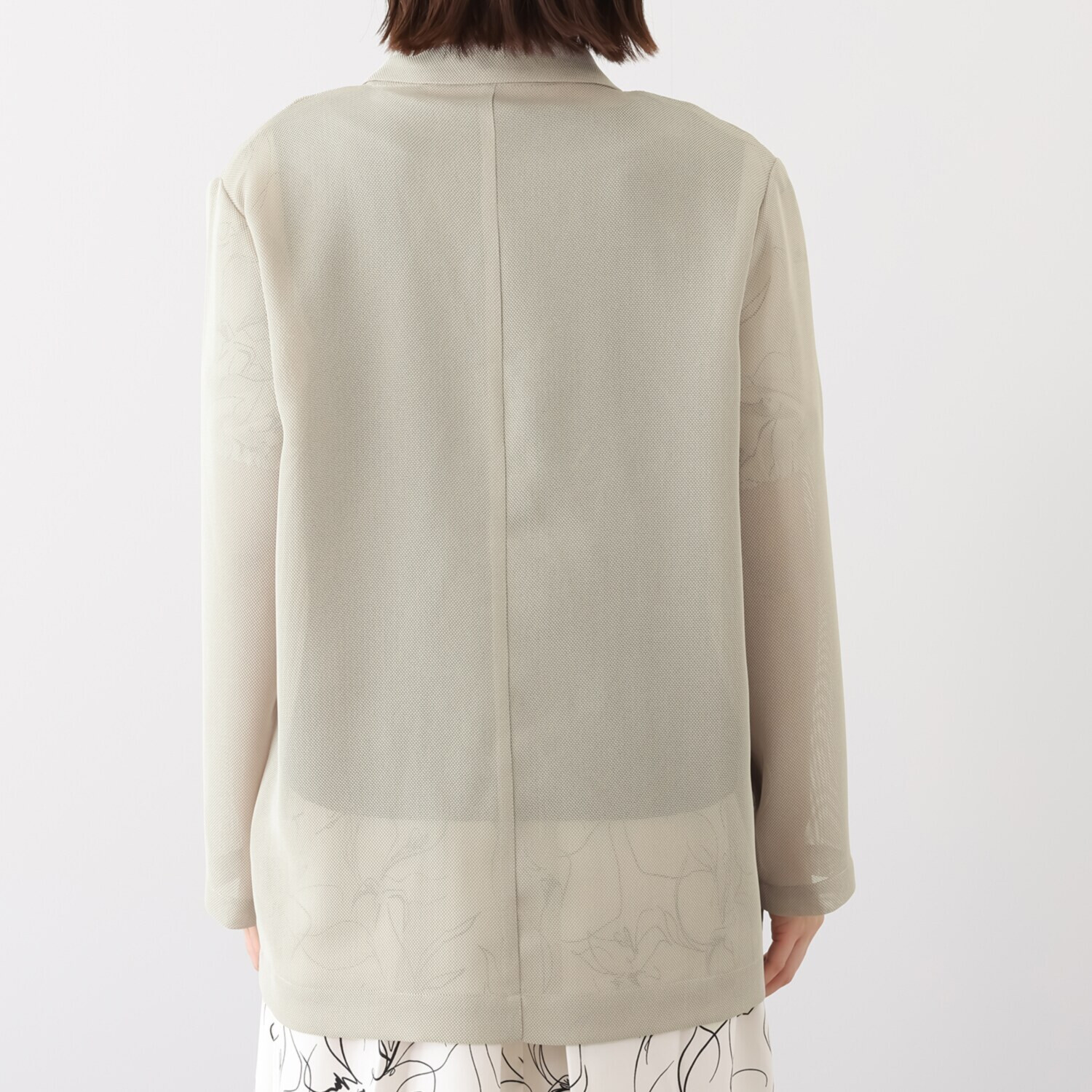 マチュート カーデ感覚で 軽やかに羽織れる メッシュジャケット