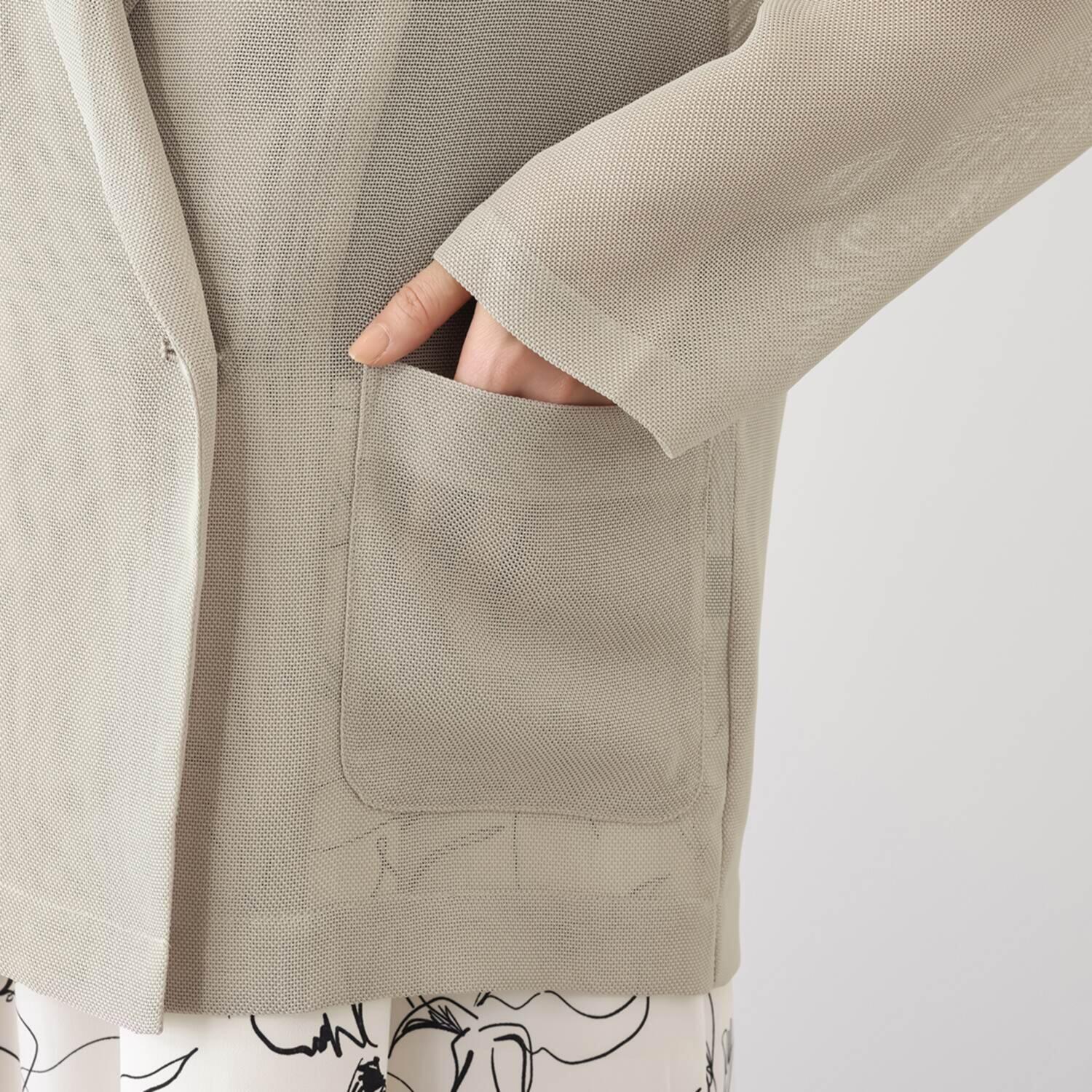 マチュート カーデ感覚で 軽やかに羽織れる メッシュジャケット