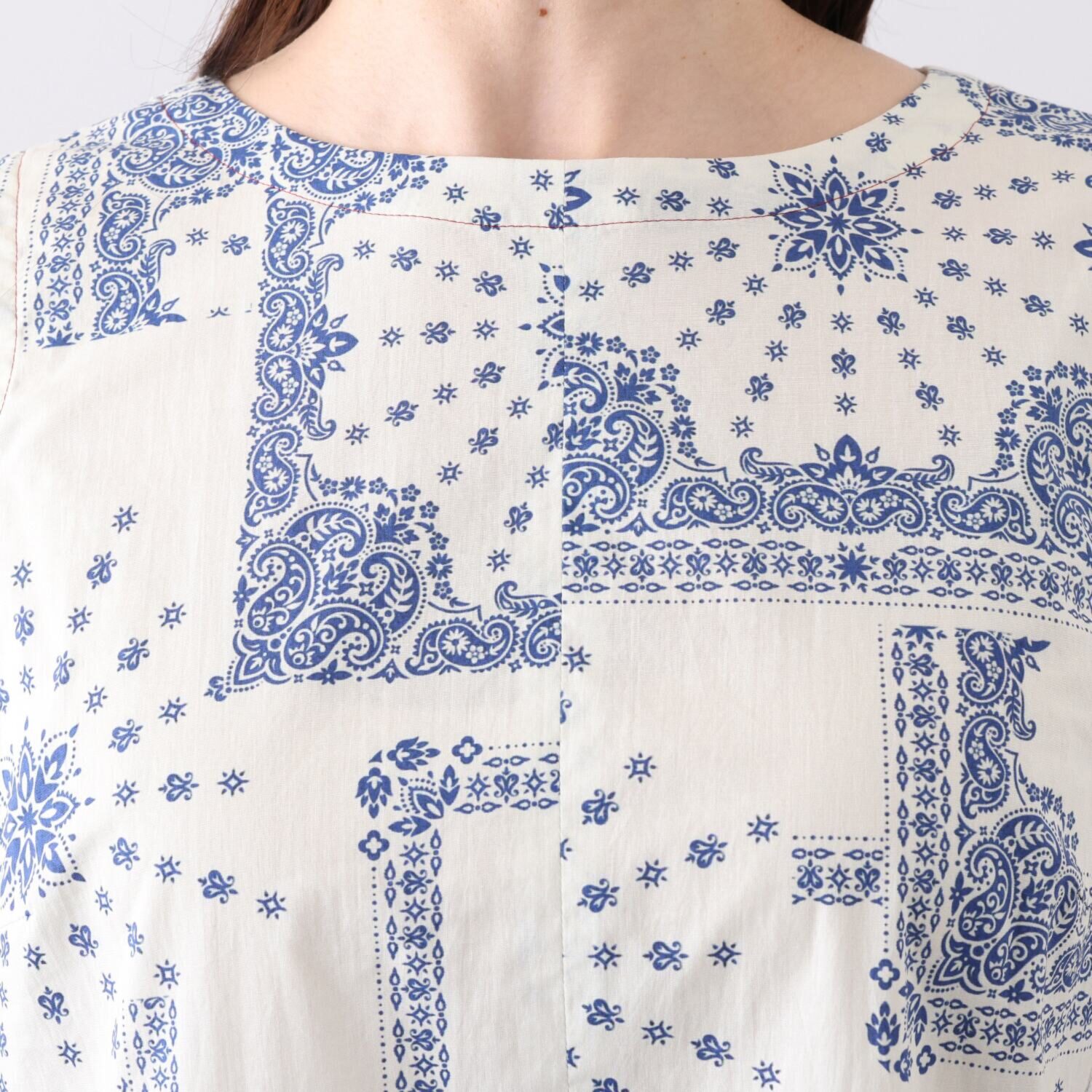 ハヤマ　ブリーズ パネル柄風 デジタルプリント ワンピース