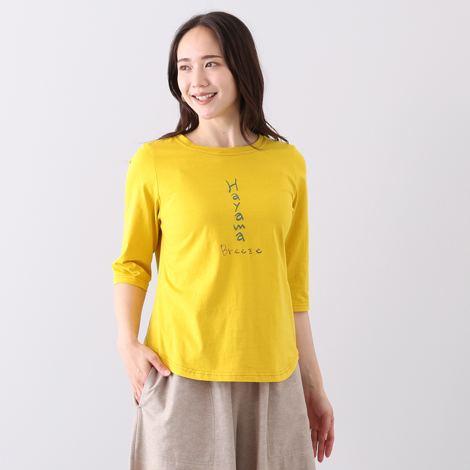 ハヤマ　ブリーズ 発泡顔料プリント Ｔシャツ