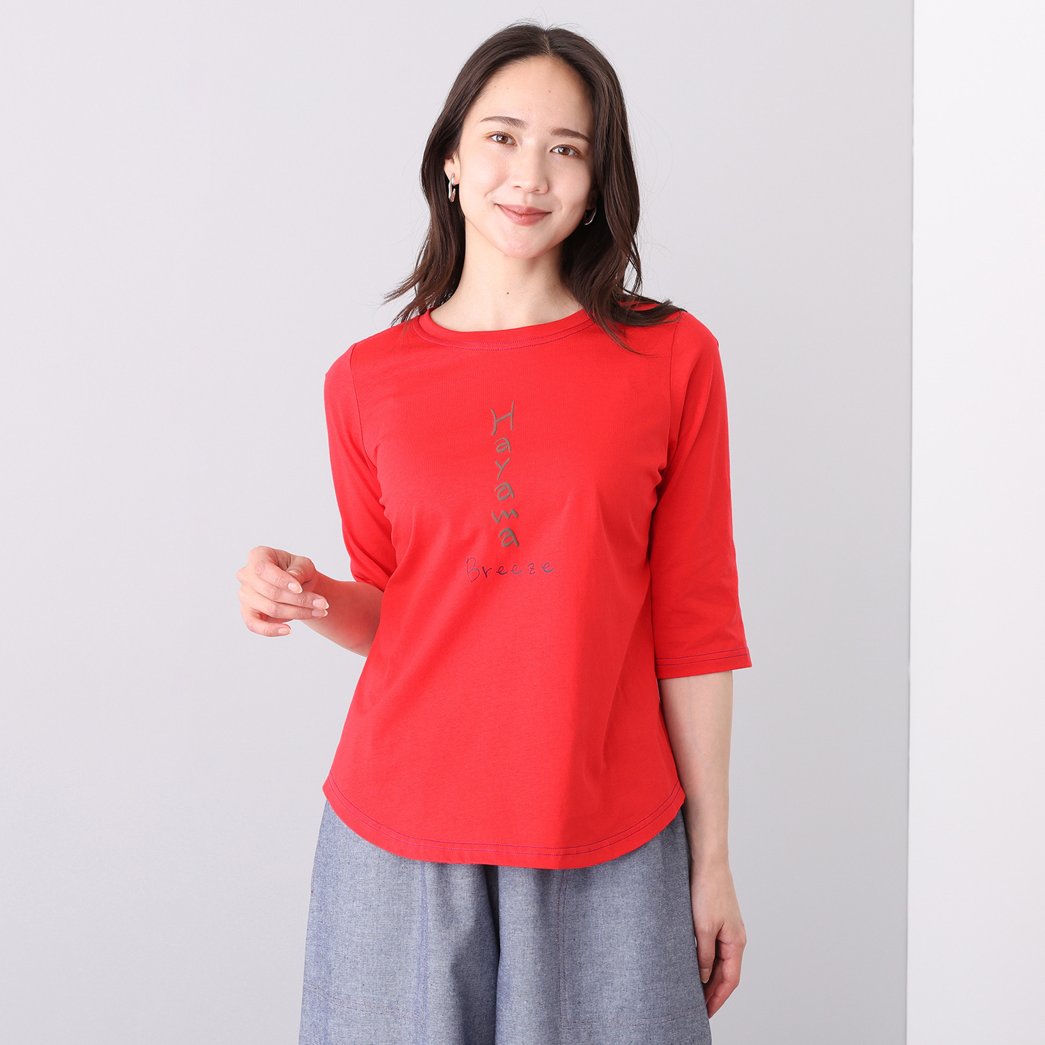 ハヤマ　ブリーズ 発泡顔料プリント Ｔシャツ