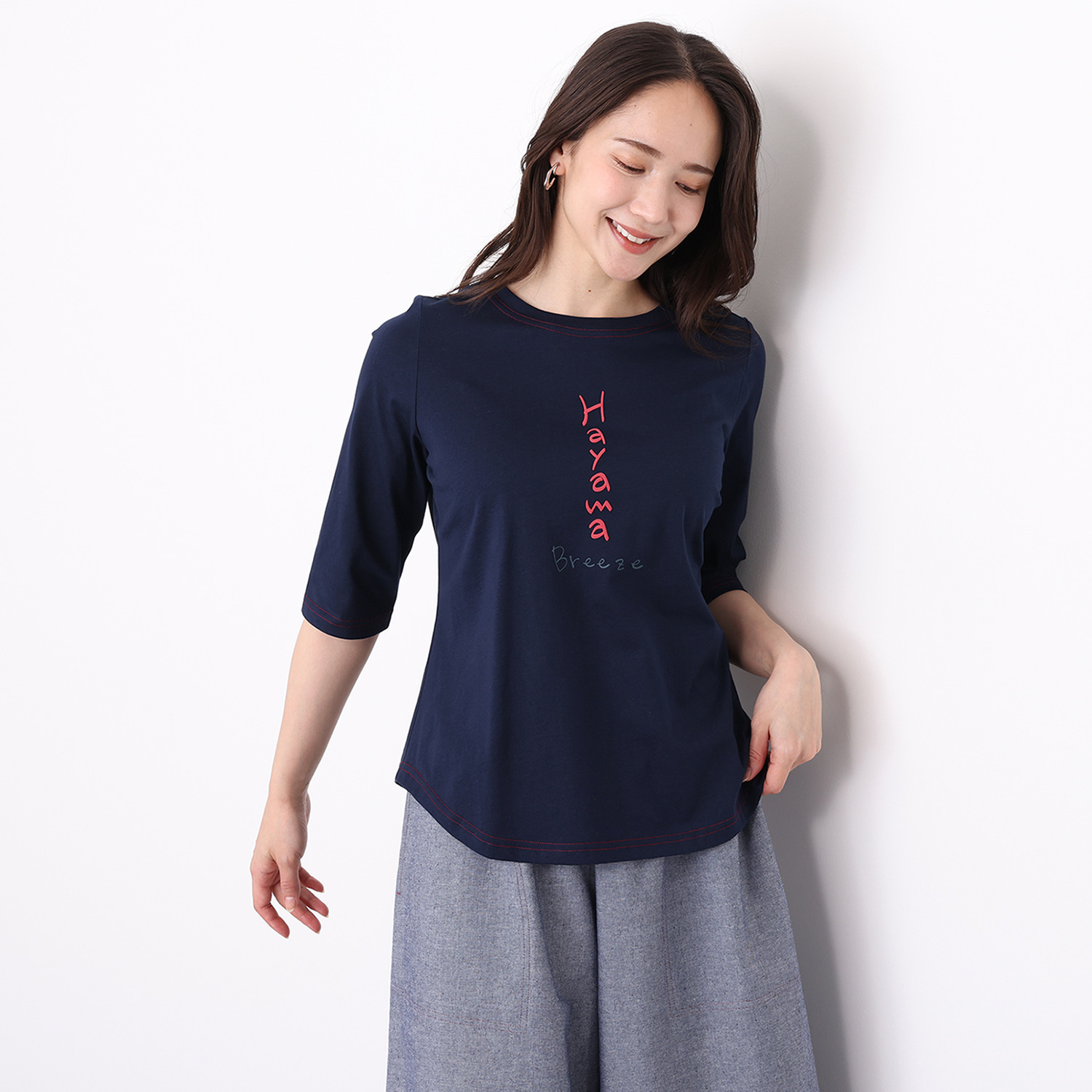 ハヤマ　ブリーズ 発泡顔料プリント Ｔシャツ