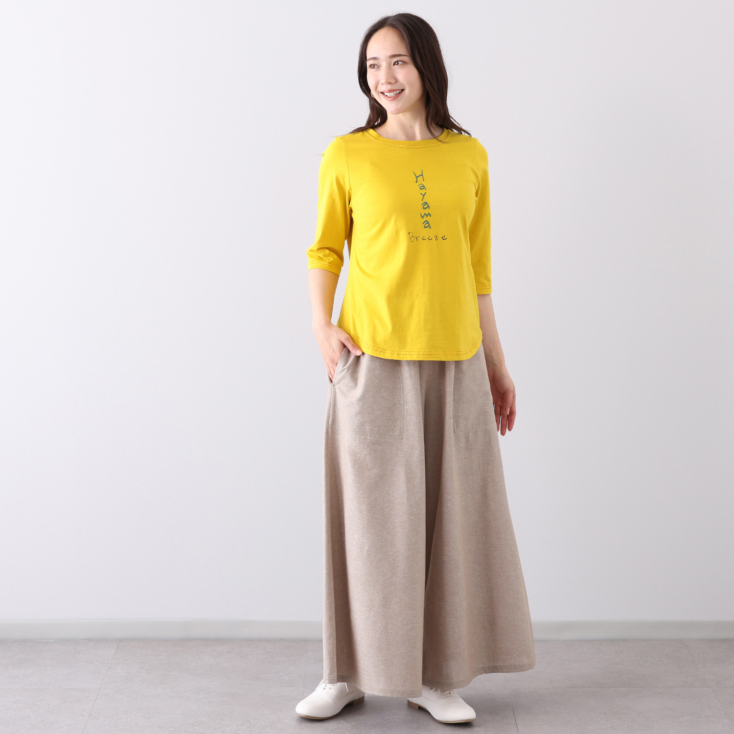 ハヤマ　ブリーズ 発泡顔料プリント Ｔシャツ