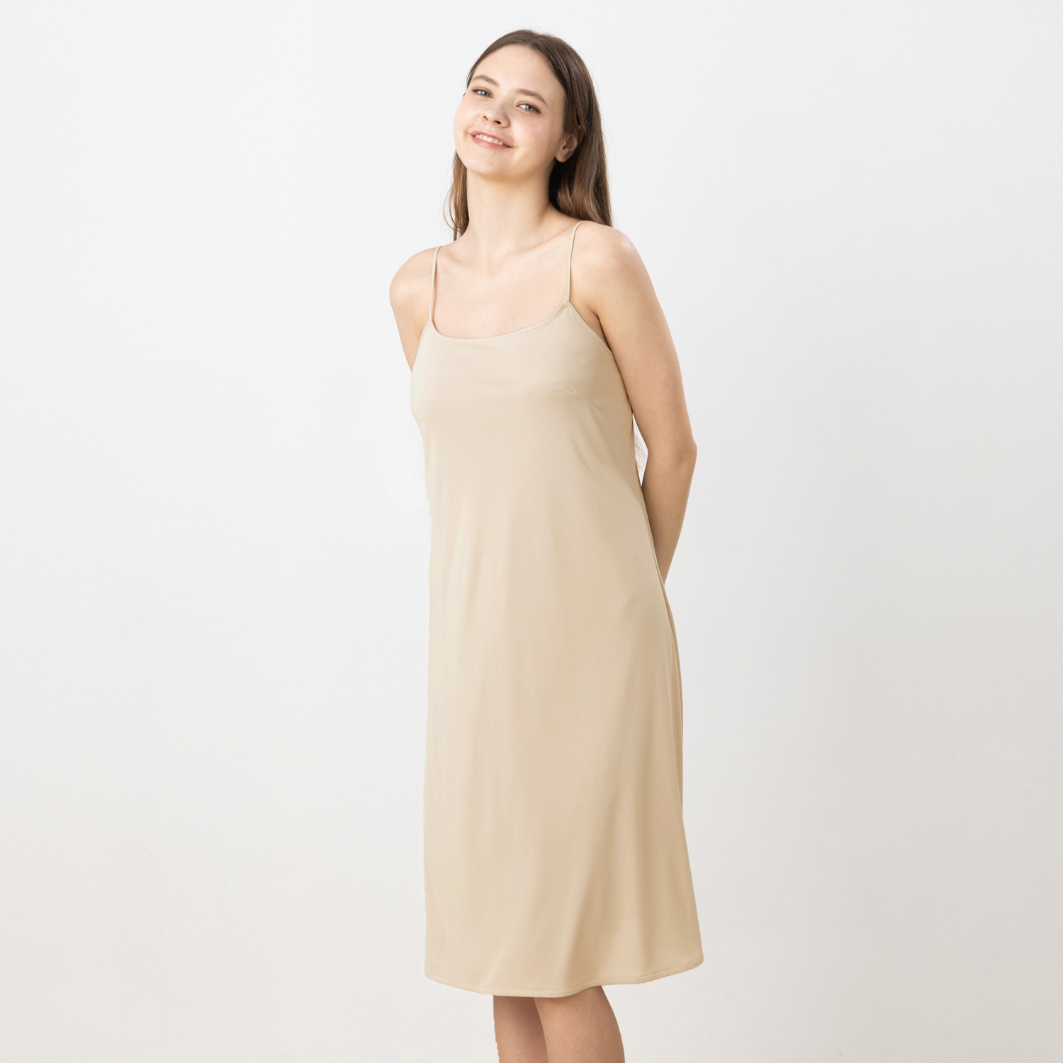 美人工房 シンプル ロングスリップ