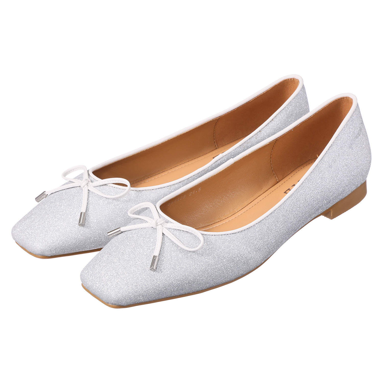 ニカル グリッター バレエパンプス