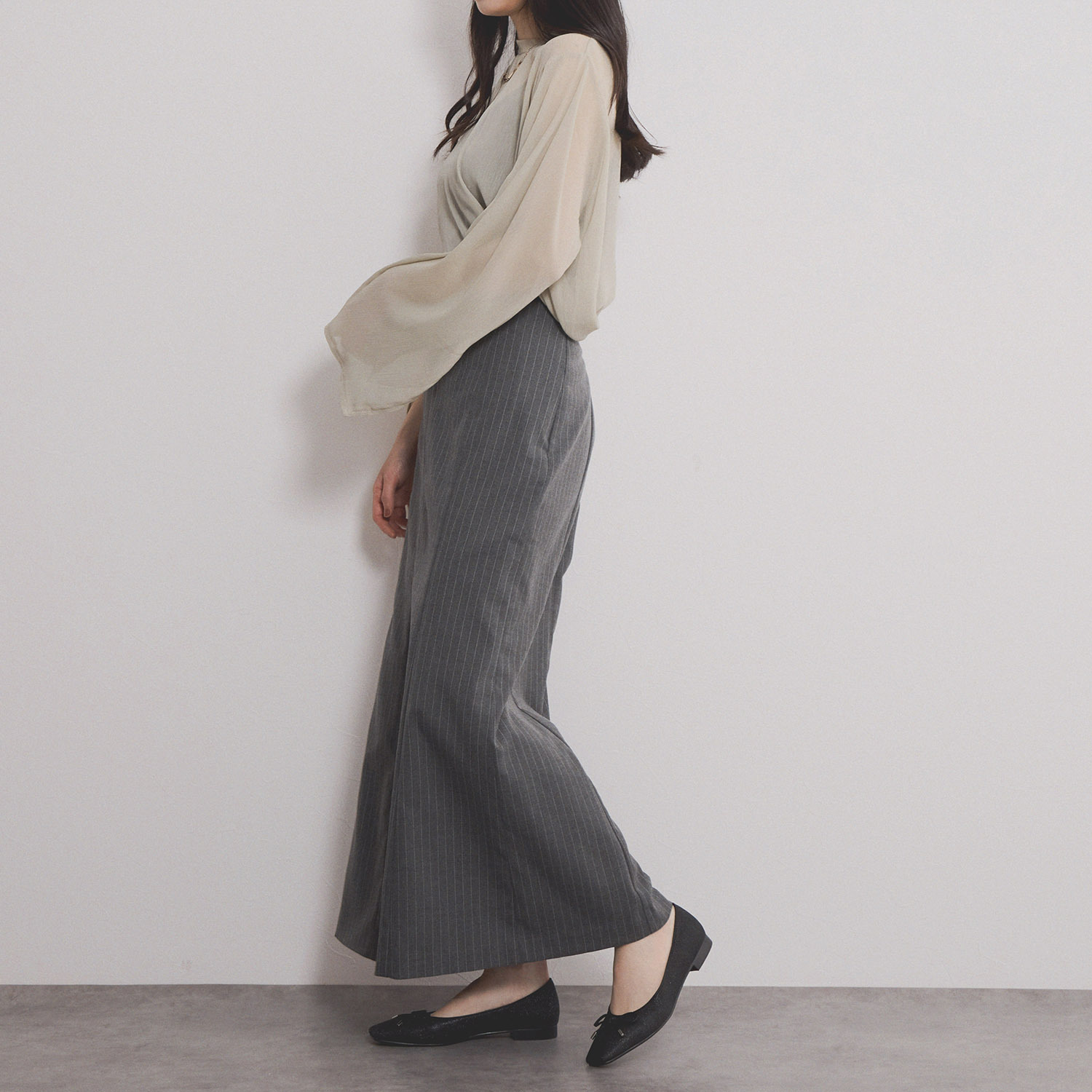 ニカル グリッター バレエパンプス