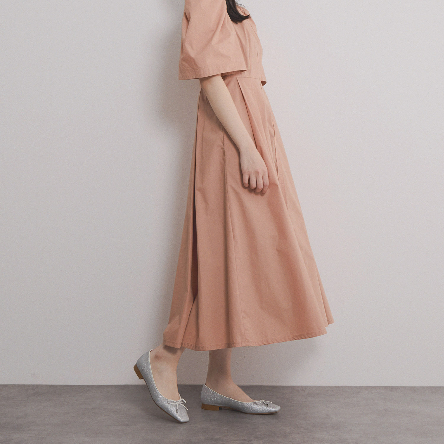 ニカル グリッター バレエパンプス