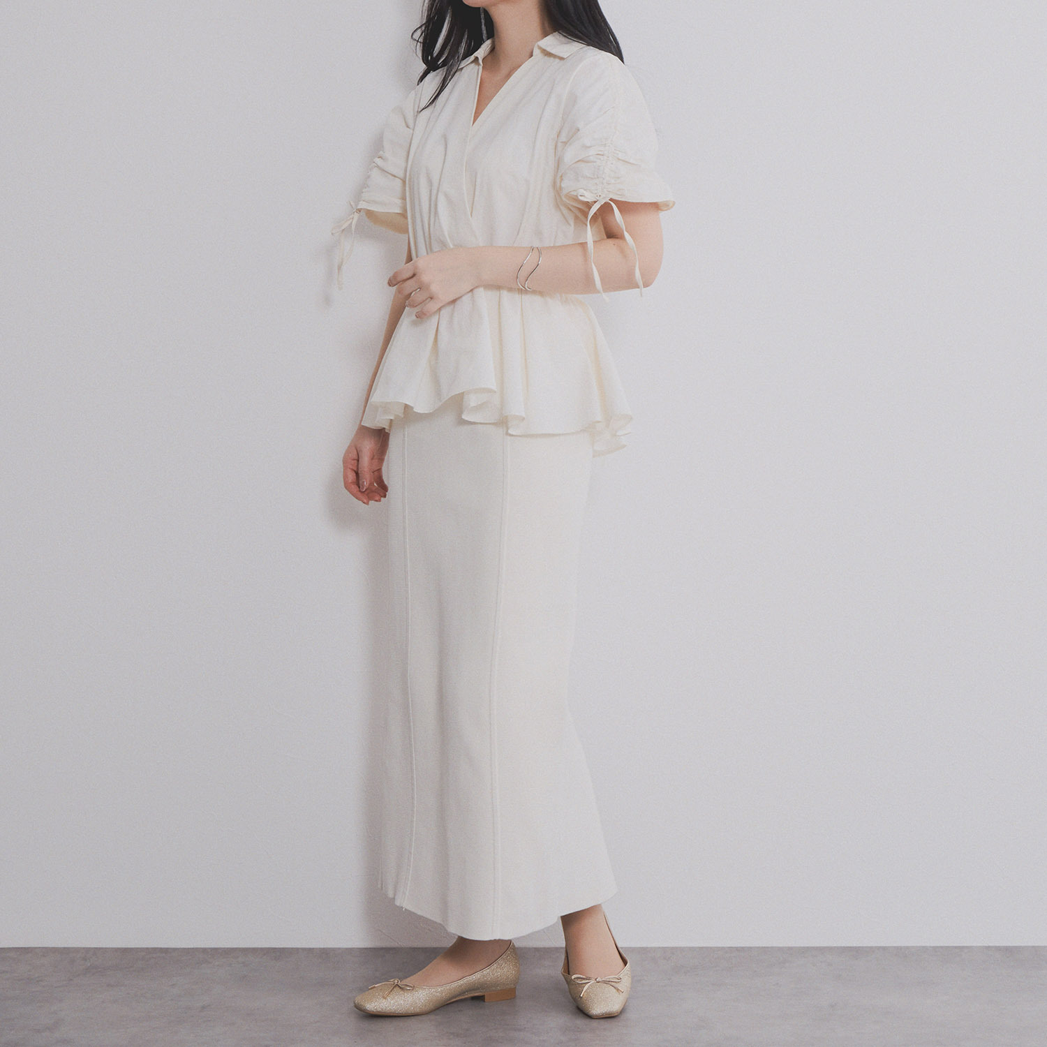 ニカル グリッター バレエパンプス