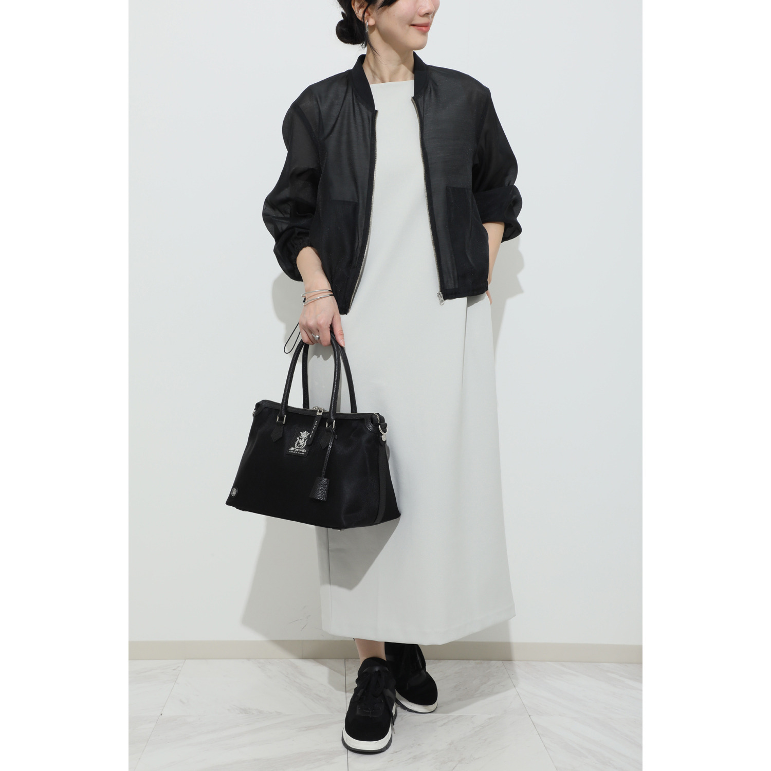 エーディーエムジェイ はっ水 ナイロンリュクス ボストンバッグ ＜３２ｃｍ＞