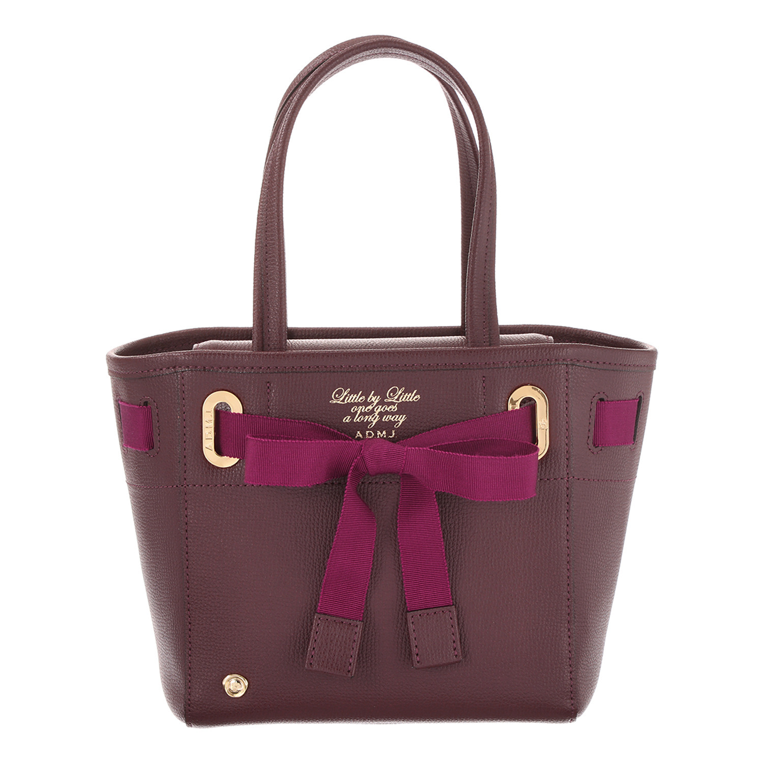 エーディーエムジェイ はっ水 イタリアンレザー コンクルージョン トートバッグ