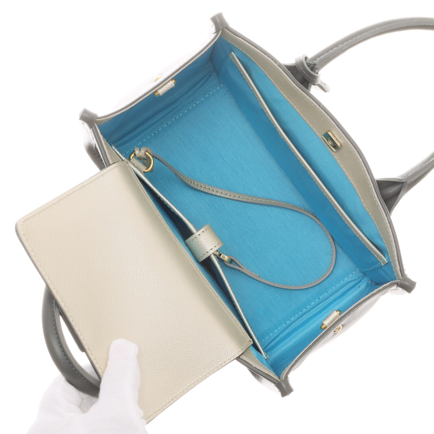 エーディーエムジェイ イタリアンカーフレザー ２ウェイトートバッグ