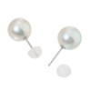 宇和海パール プラチナ９００ １０ｍｍＵＰ 宇和海産越物 無調色アコヤパール ピアス