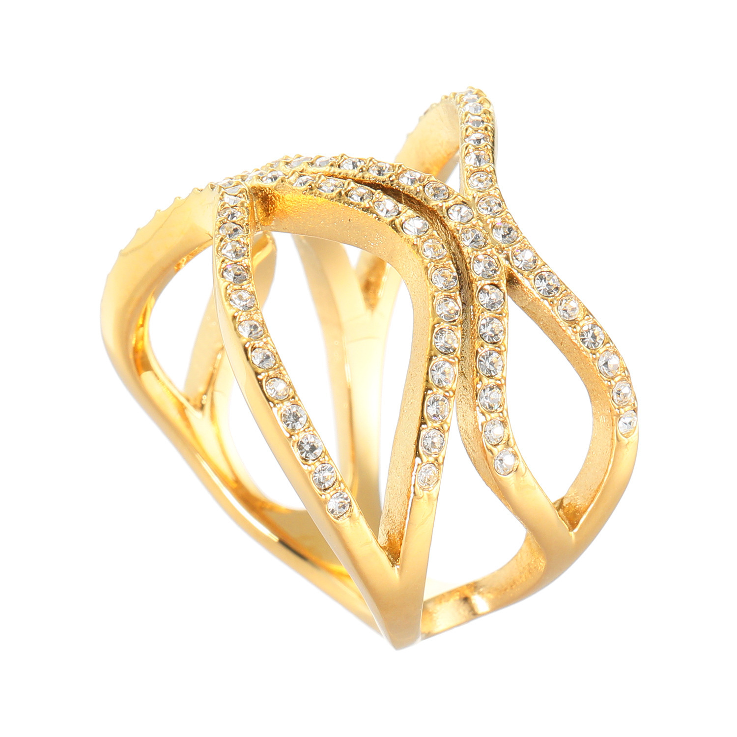 アビステ ウォッチ＆アクセサリーズ ステンレス ウェーブデザインリング