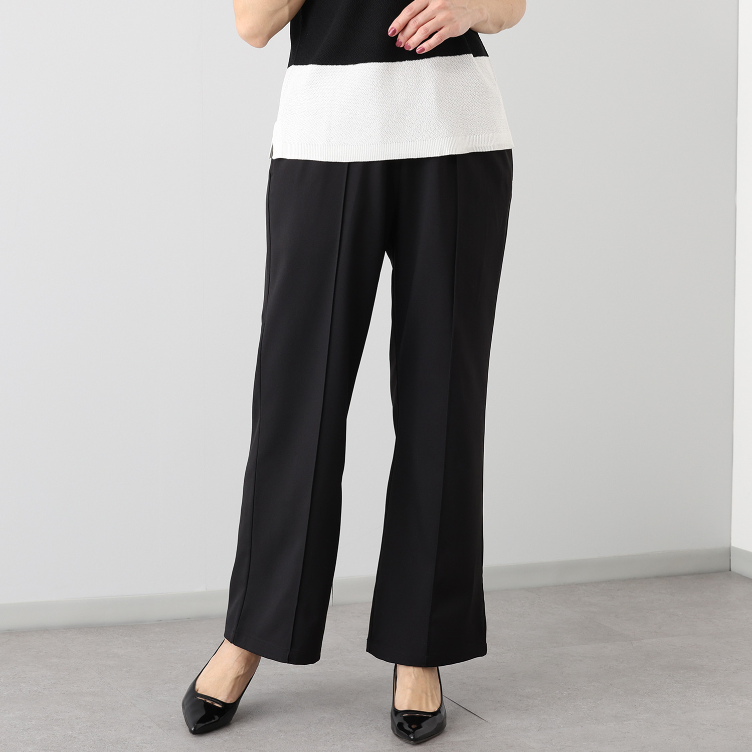 カオル　ヨネヤマ　＆　Ｋ センターライン すっきり見え効果 プルオンパンツ