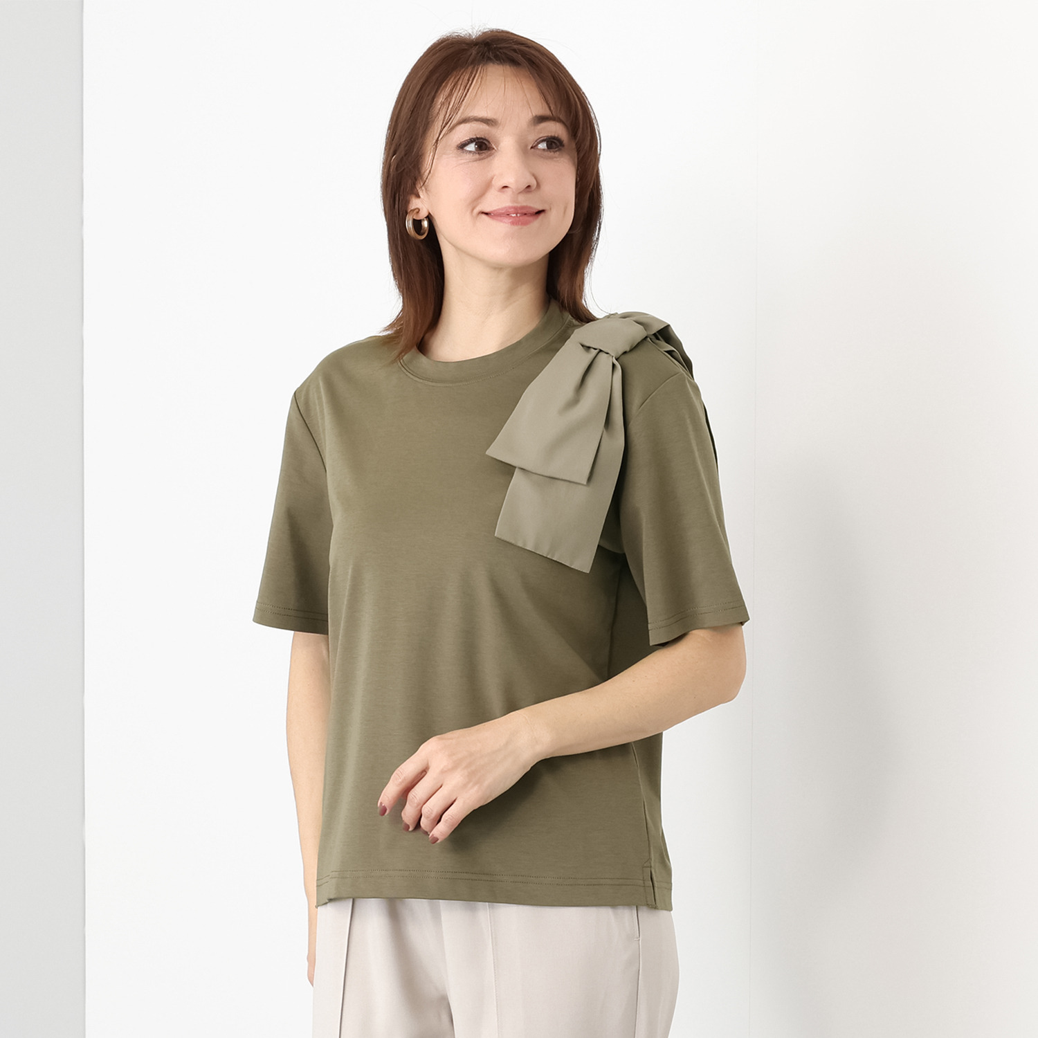 カオル　ヨネヤマ　＆　Ｋ ショルダーリボン プルオーバー