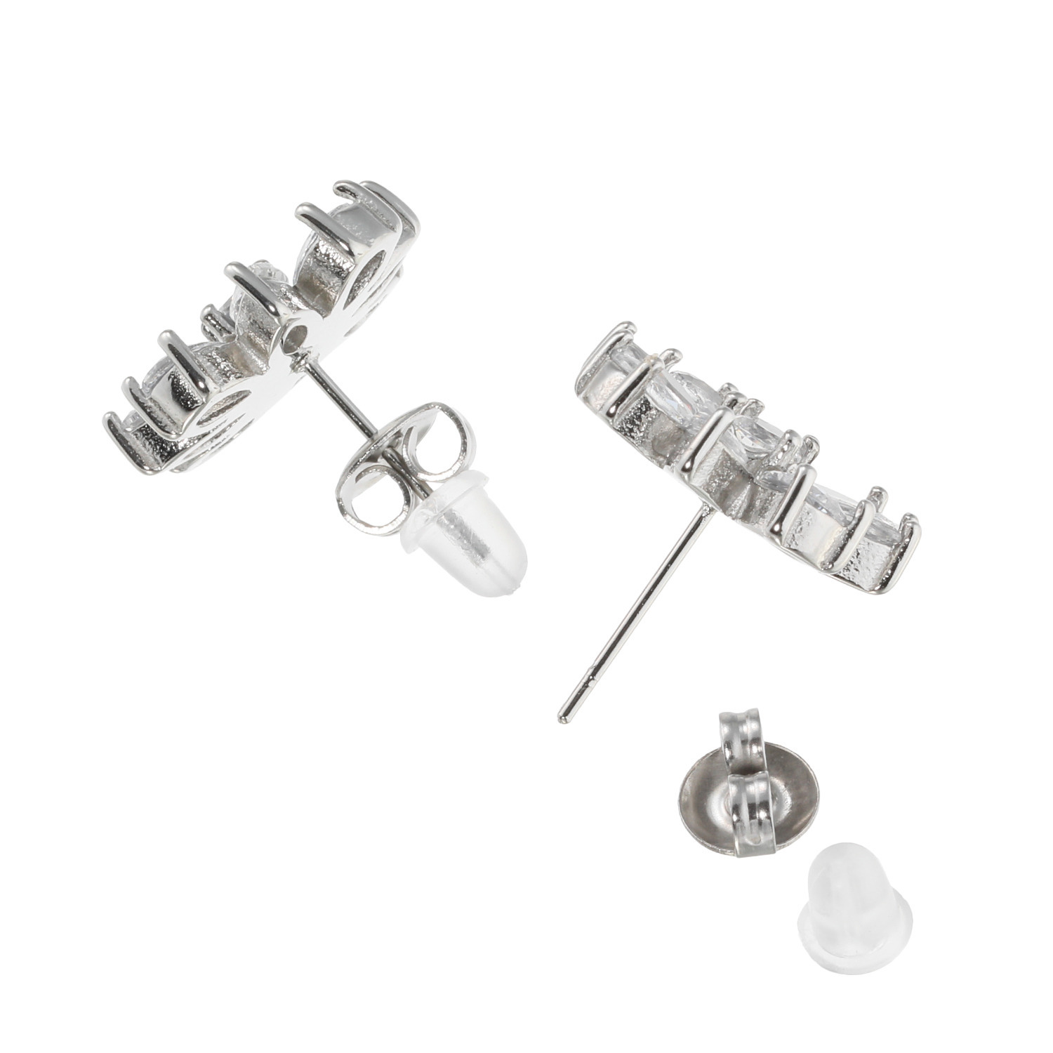 キラキラギフト バイ　アビステ ステンレス ビジュウ フラワーモティーフ イヤリング／ピアス