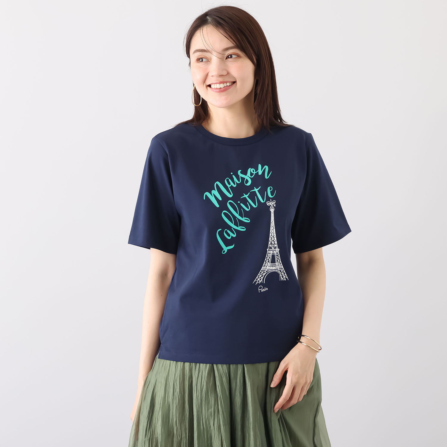 メゾンラフィット はっ水・ＵＶカット デザイングラフィック 半袖Ｔシャツ