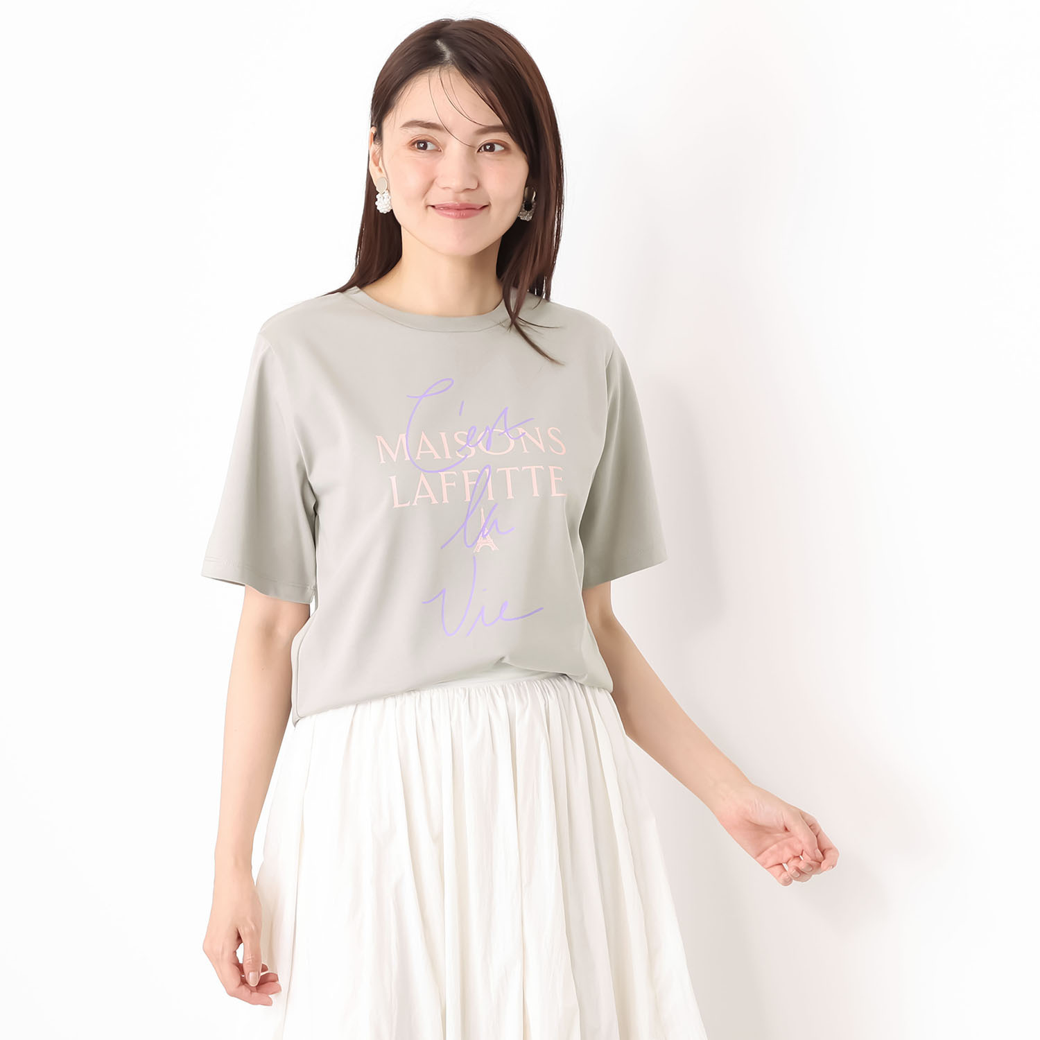 メゾンラフィット はっ水・ＵＶカット デザイングラフィック 半袖Ｔシャツ