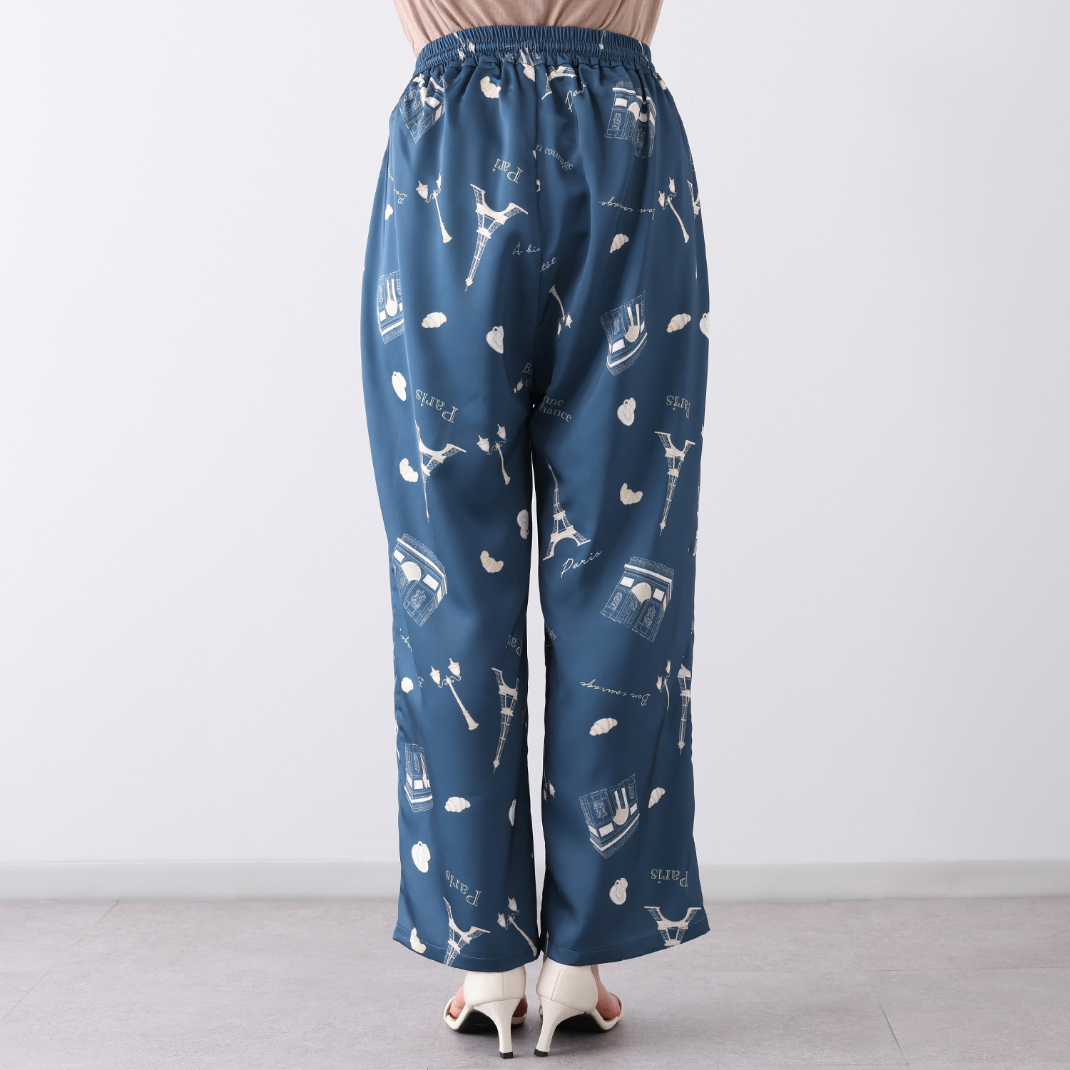 メゾンラフィット デッサンプリント シャーリングパンツ