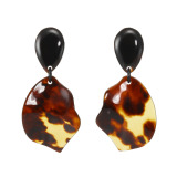 べっこう堂 本べっ甲茨布＆無地 リーフパーツ スウィングイヤリング