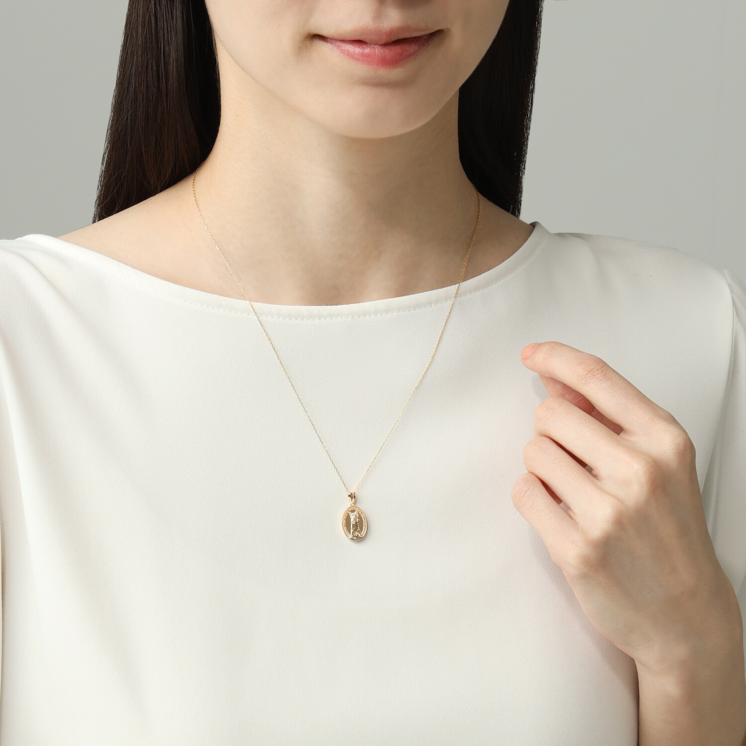 キノミノ １４Ｋ ニャンコメニャイ ペンダントトップ