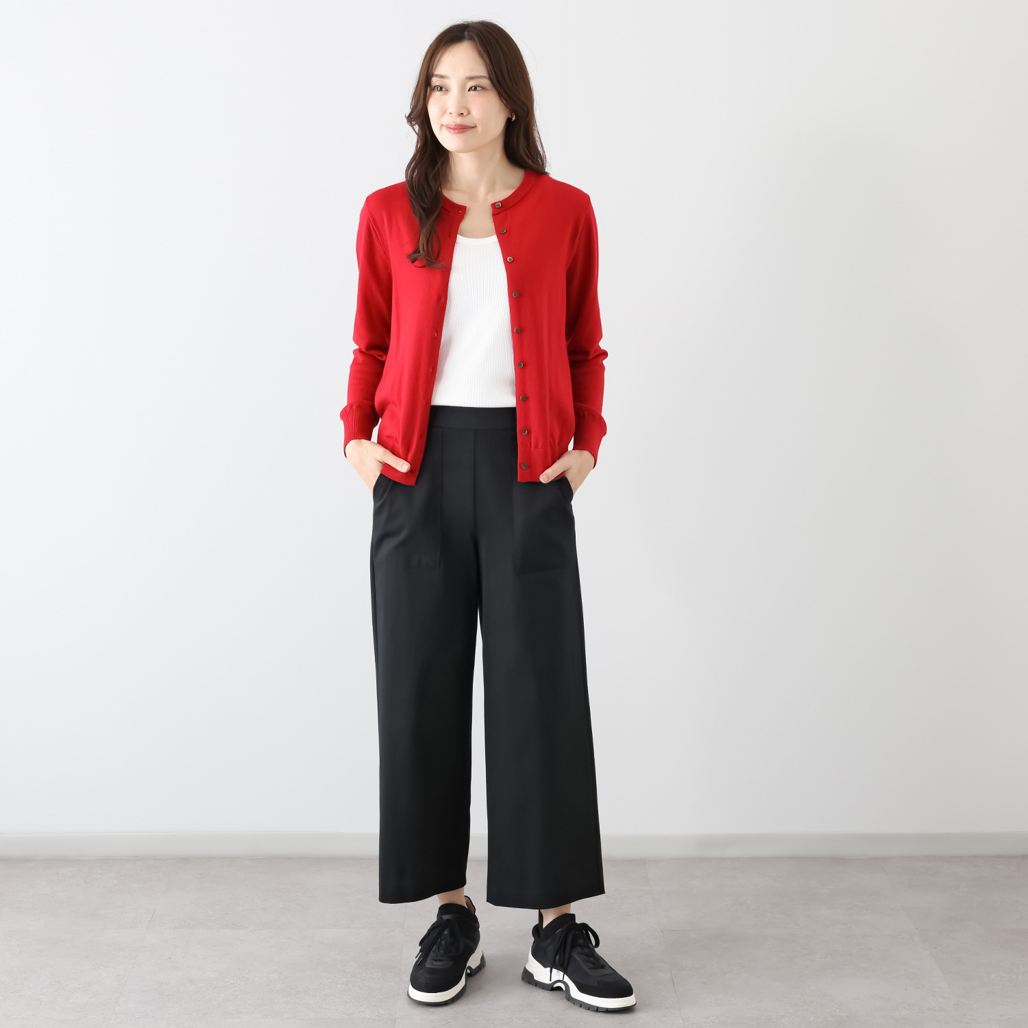 アンダモン ＵＶカット・接触冷感 綿１００％トリコット ベイカーワイドパンツ ＜ユニセックス＞ ２本セット