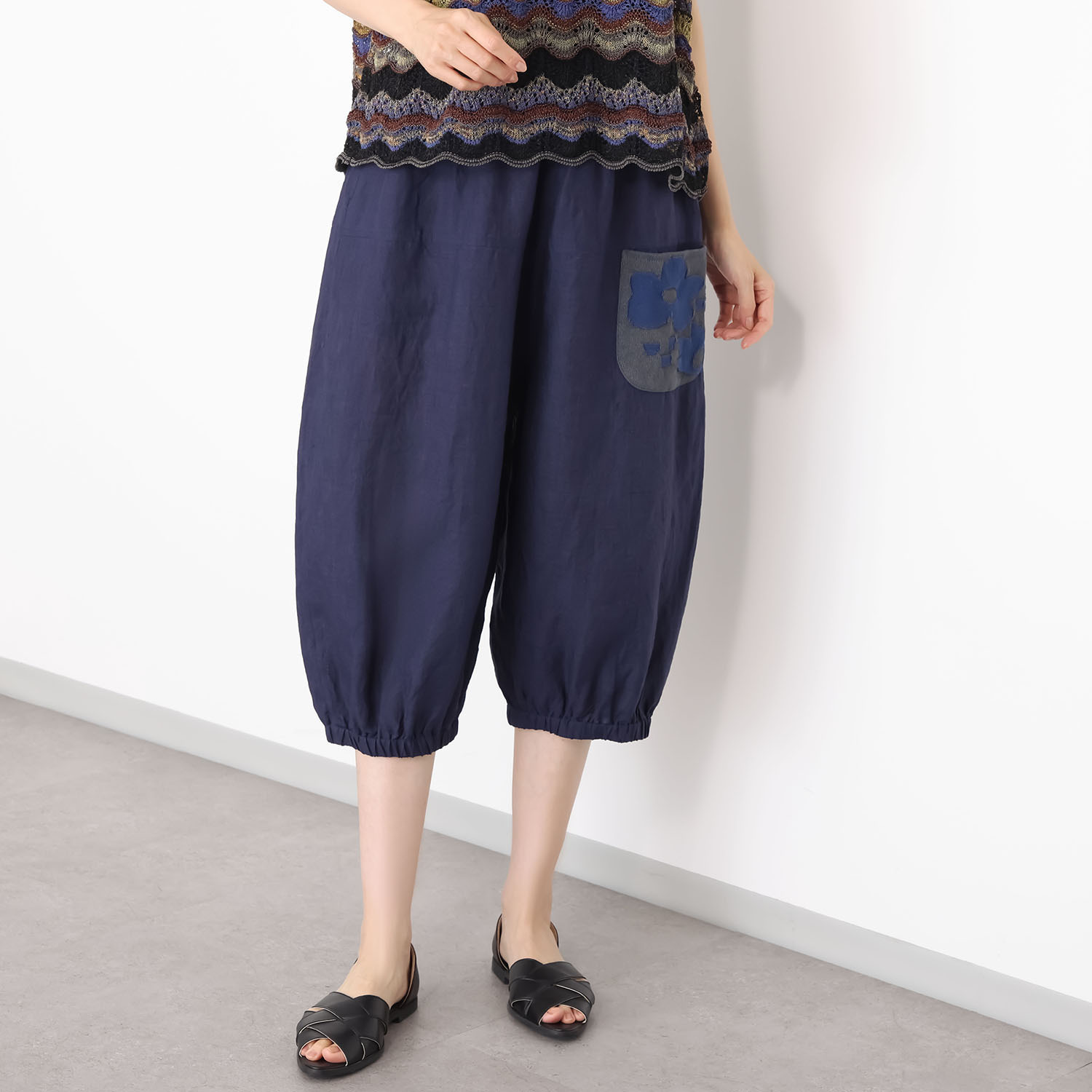 エム　アンド　キョウコ ポケットアクセント パンツ